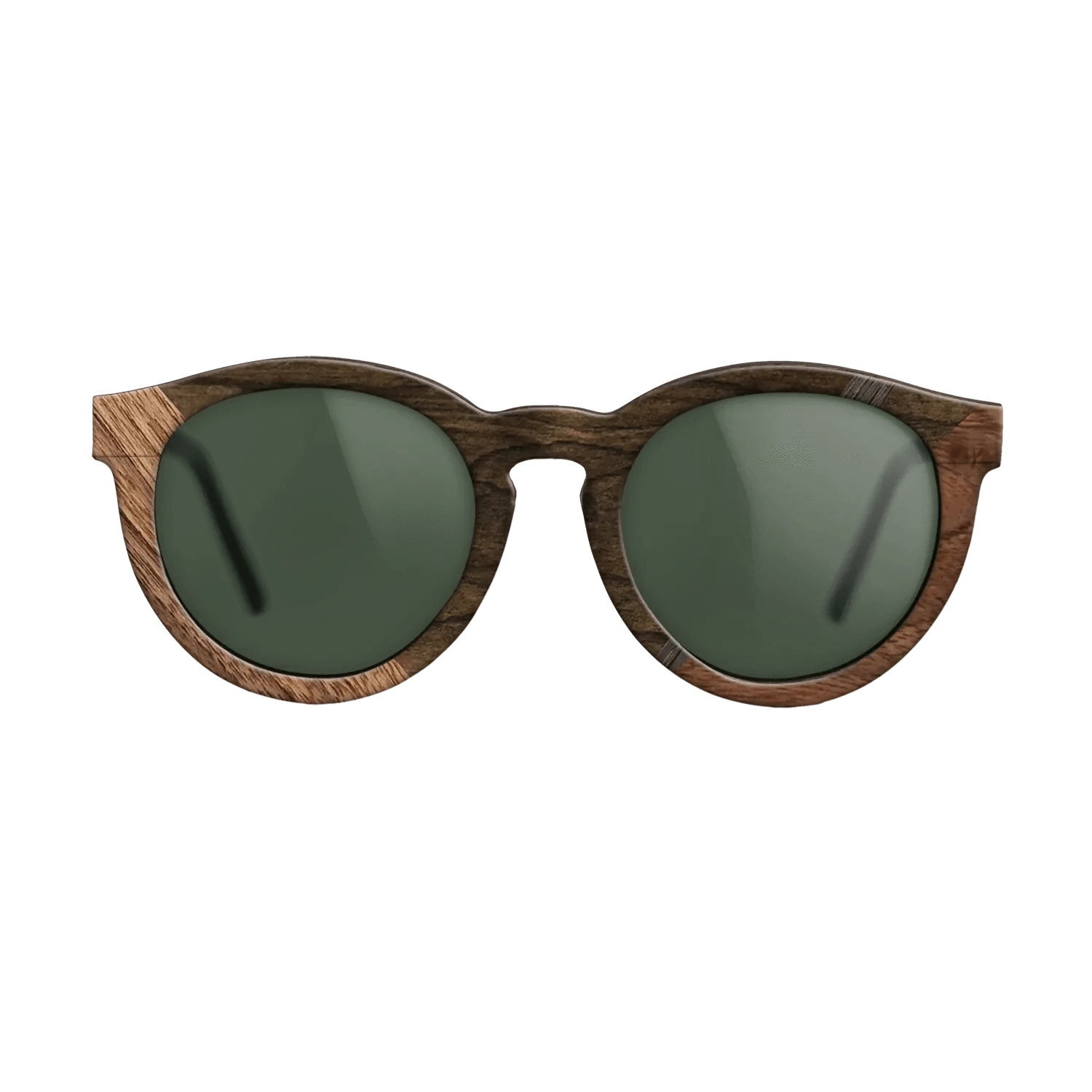 Ziricote Dark Quartered,Walnut: Straight Grain,Walnut Claro Light,Fumed Oak: Geometric - The Rebel - Round - 1168 - SIRIS wood optic