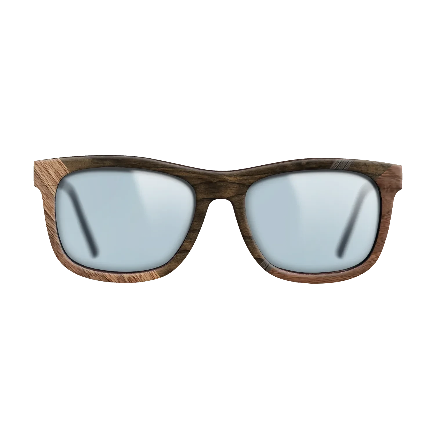 Ziricote Dark Quartered,Walnut: Straight Grain,Walnut Claro Light,Fumed Oak: Geometric - The Hero - Square - 1168 - SIRIS wood optic