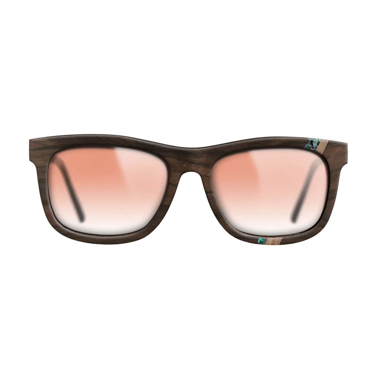 Ziricote Dark Quartered,Walnut: Straight Grain,Abalone Shell,Fumed Oak: Fractal - The Hero - Square - 1227 - SIRIS wood optic