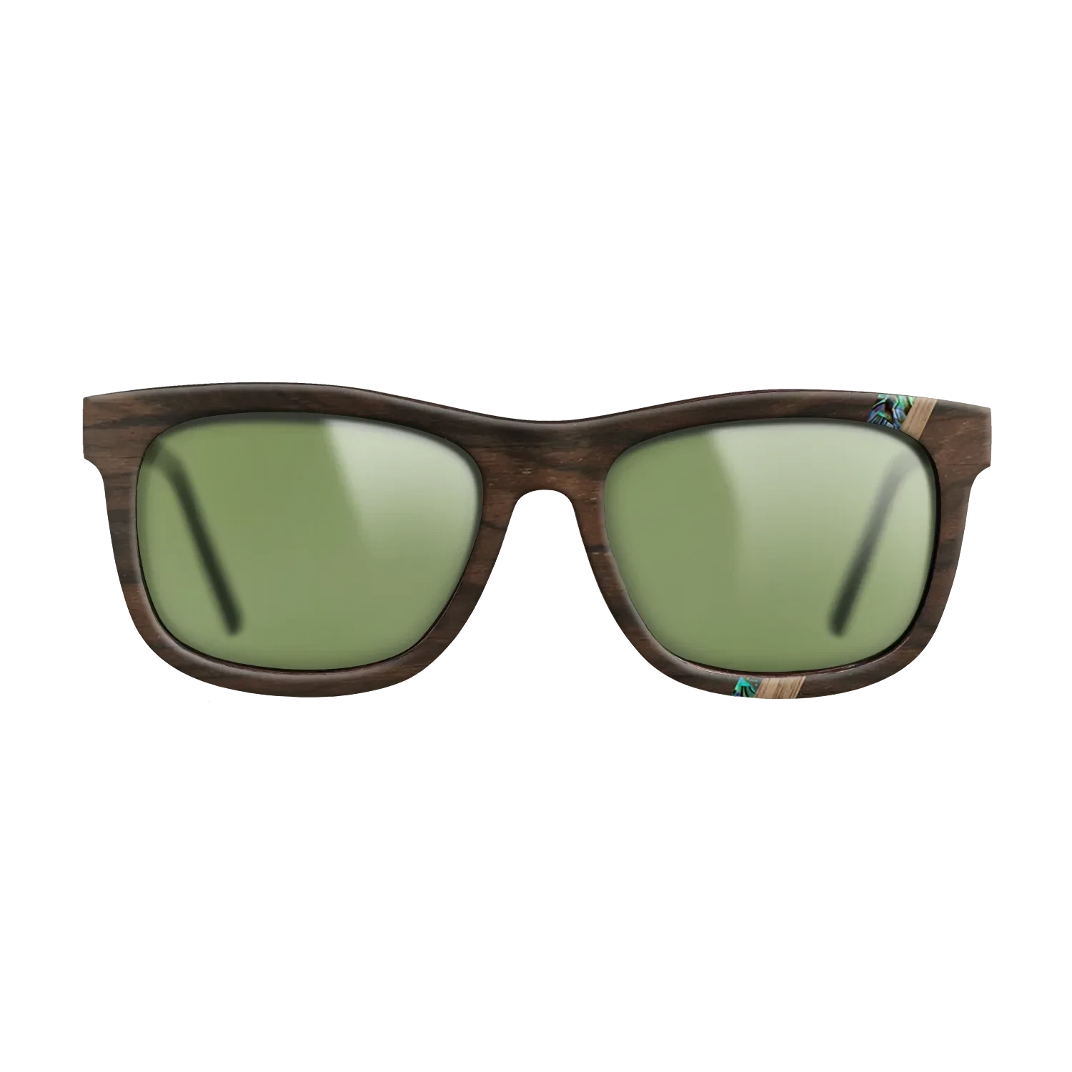 Ziricote Dark Quartered,Walnut: Straight Grain,Abalone Shell,Fumed Oak: Fractal - The Hero - Square - 1227 - SIRIS wood optic