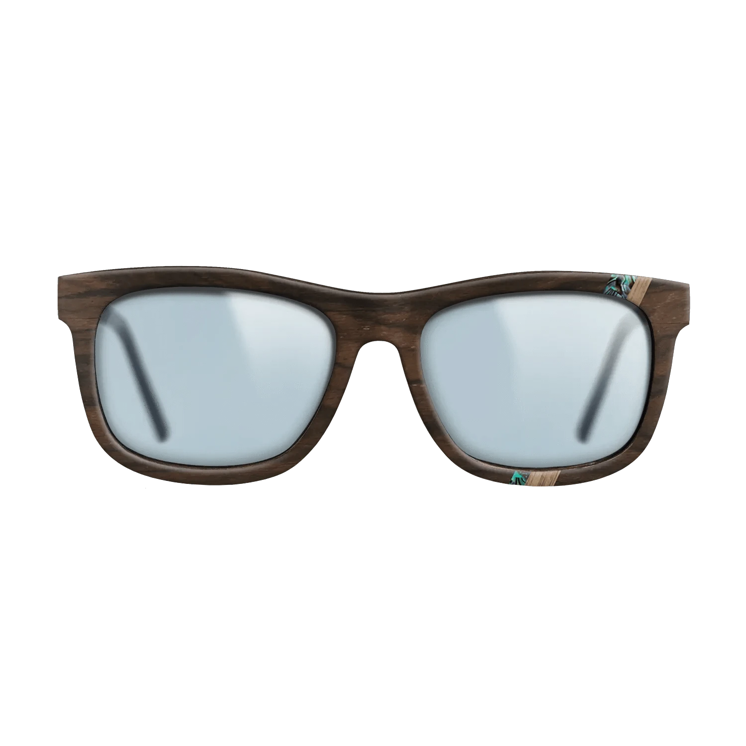 Ziricote Dark Quartered,Walnut: Straight Grain,Abalone Shell,Fumed Oak: Fractal - The Hero - Square - 1227 - SIRIS wood optic