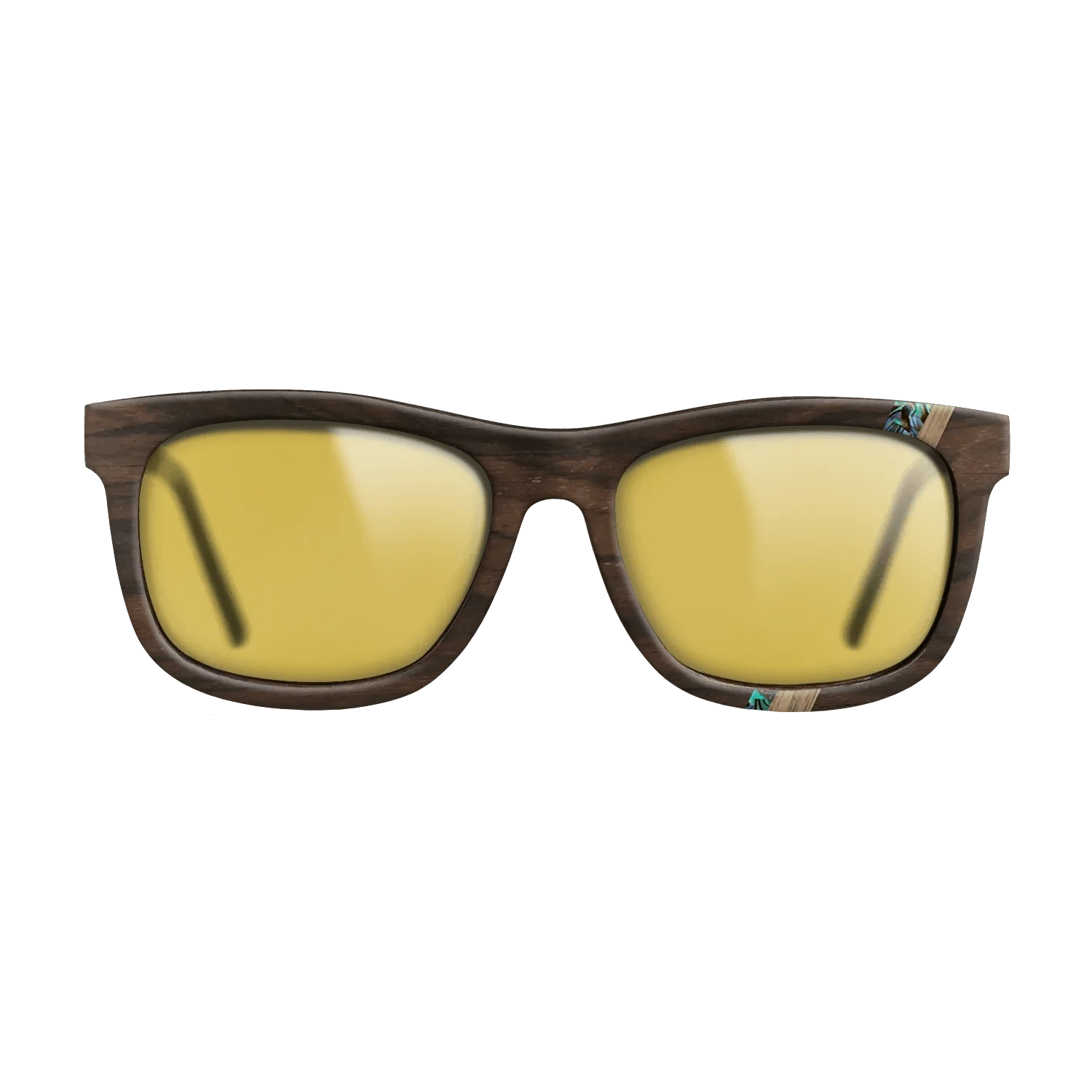 Ziricote Dark Quartered,Walnut: Straight Grain,Abalone Shell,Fumed Oak: Fractal - The Hero - Square - 1227 - SIRIS wood optic