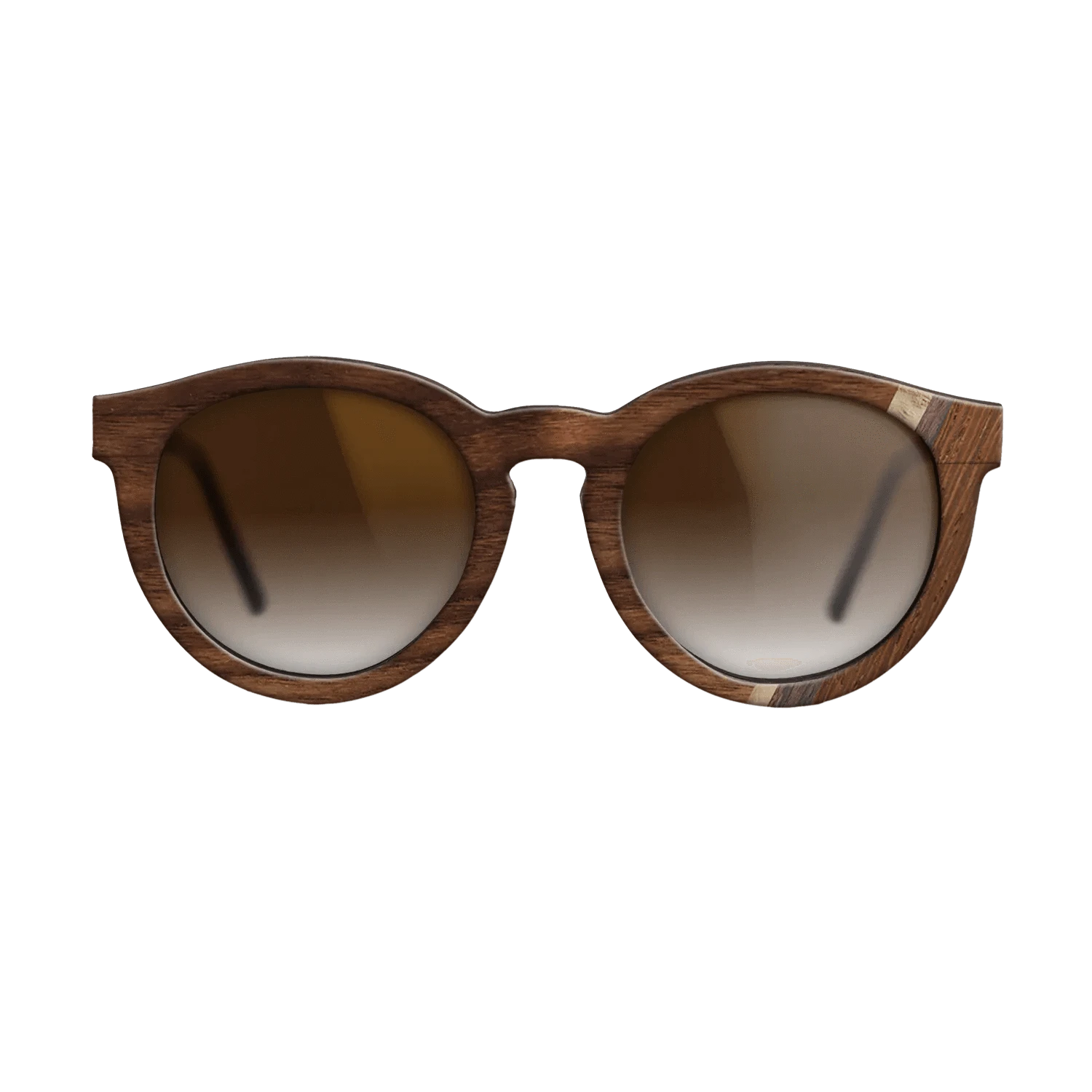 Walnut Claro Dark,Olive Burl,Wenge,Rosewood Reconstituted: Fractal - The Rebel - Round - 1691 - SIRIS wood optic