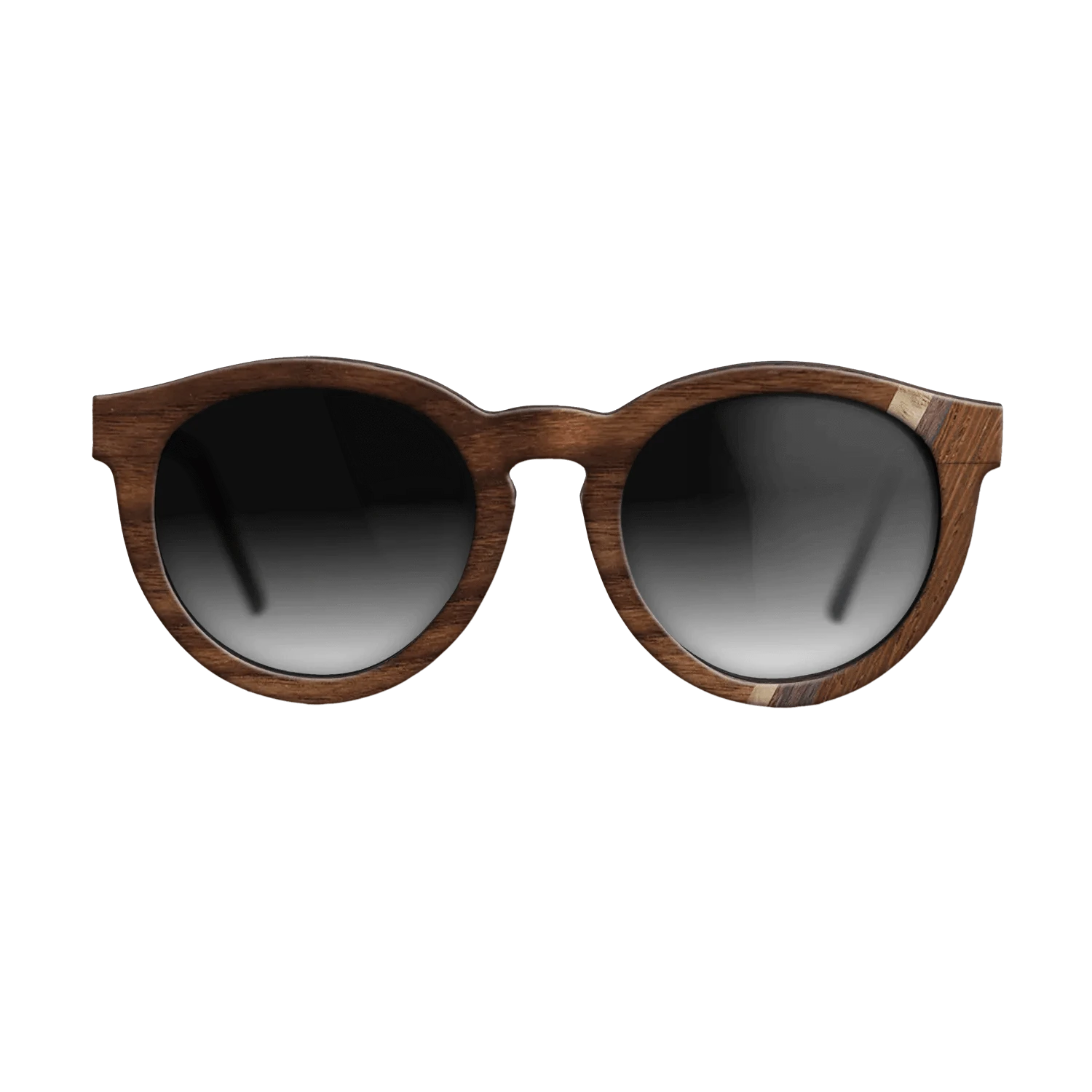 Walnut Claro Dark,Olive Burl,Wenge,Rosewood Reconstituted: Fractal - The Rebel - Round - 1691 - SIRIS wood optic