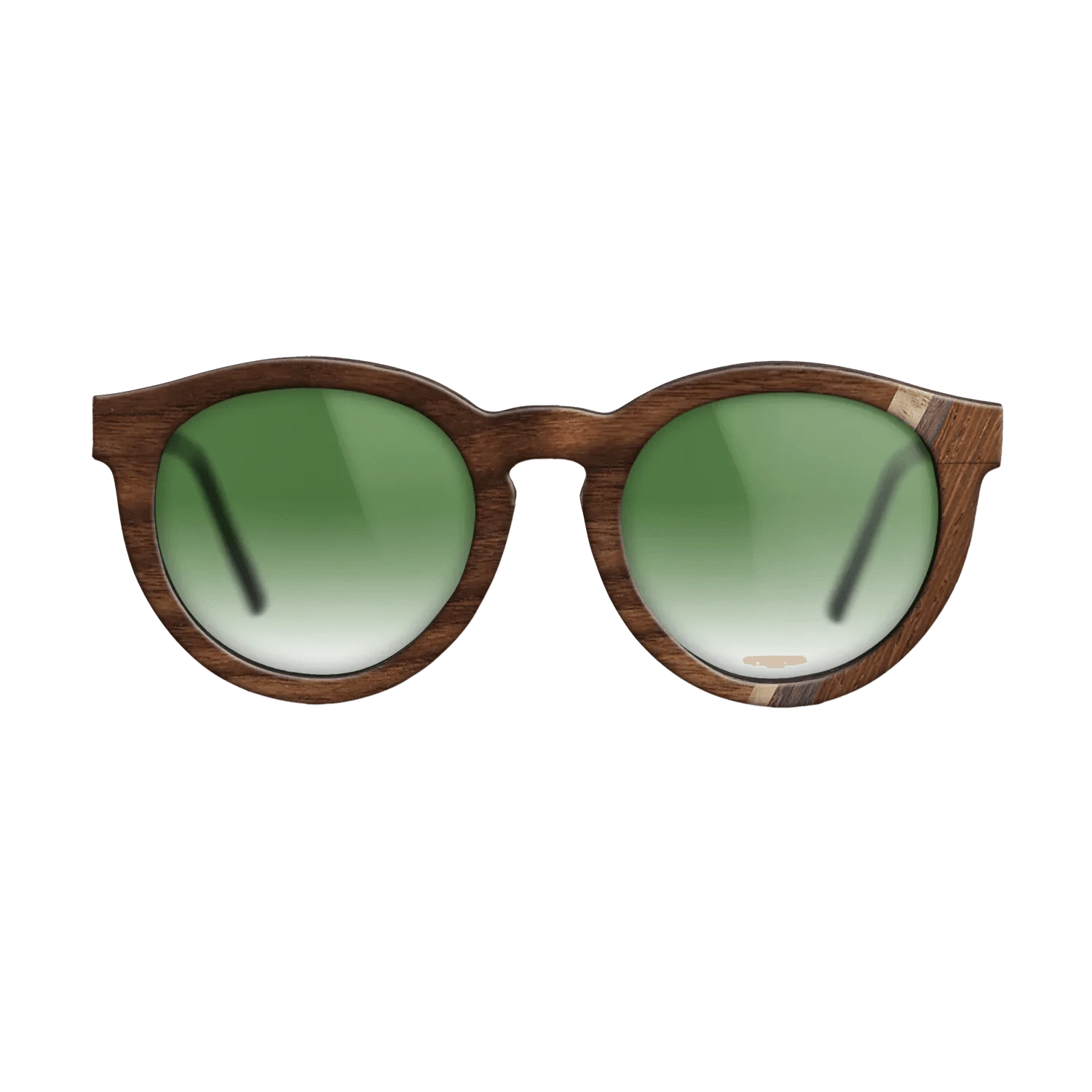 Walnut Claro Dark,Olive Burl,Wenge,Rosewood Reconstituted: Fractal - The Rebel - Round - 1691 - SIRIS wood optic