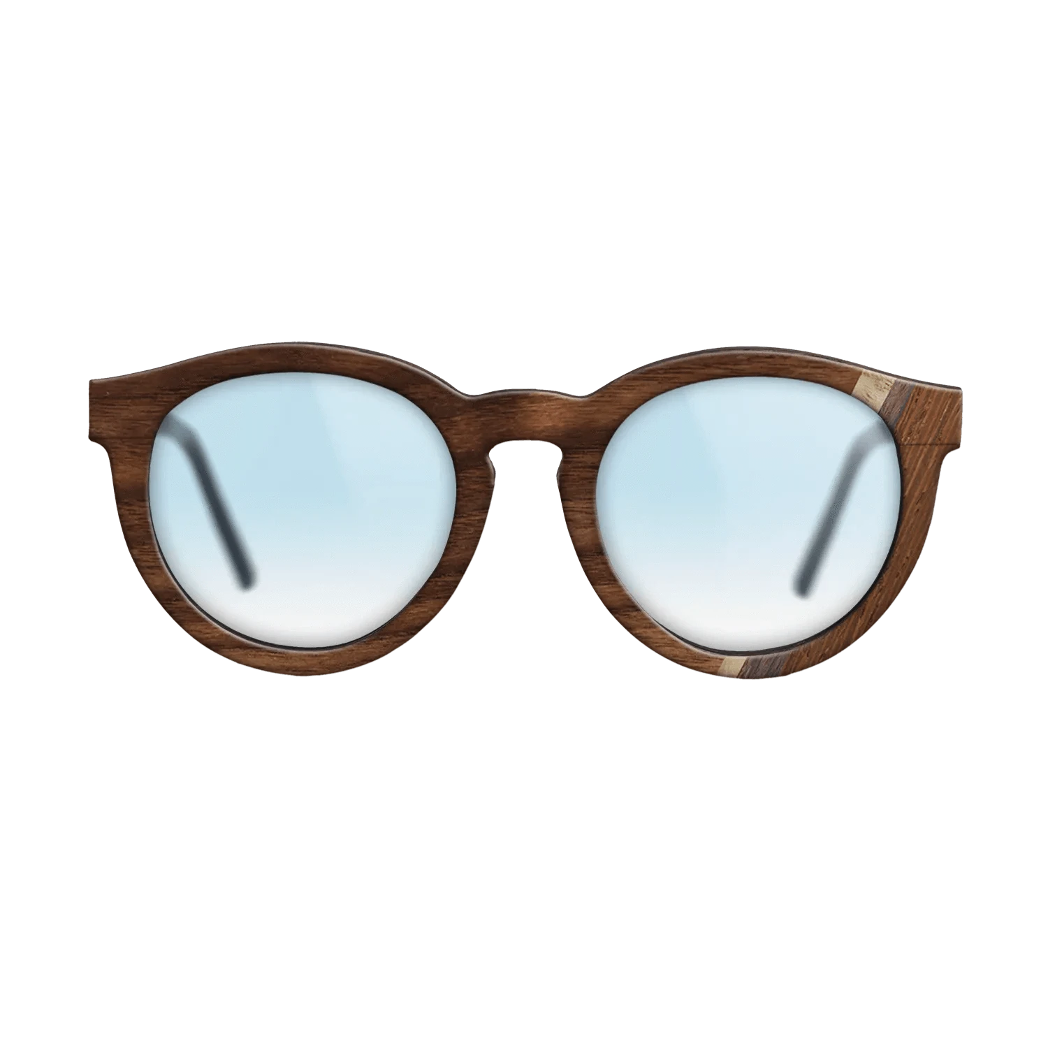 Walnut Claro Dark,Olive Burl,Wenge,Rosewood Reconstituted: Fractal - The Rebel - Round - 1691 - SIRIS wood optic