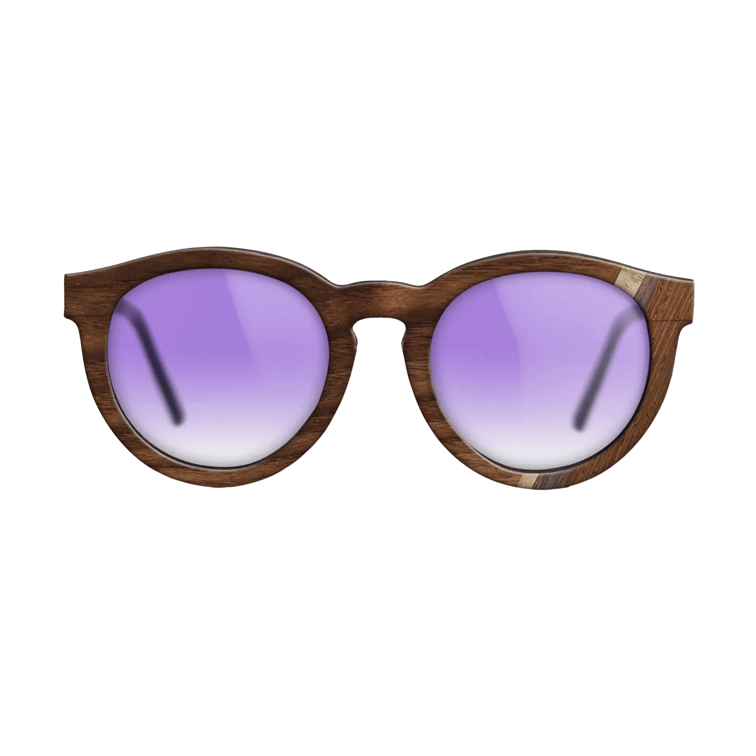 Walnut Claro Dark,Olive Burl,Wenge,Rosewood Reconstituted: Fractal - The Rebel - Round - 1691 - SIRIS wood optic