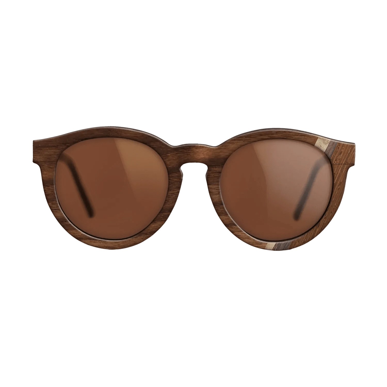 Walnut Claro Dark,Olive Burl,Wenge,Rosewood Reconstituted: Fractal - The Rebel - Round - 1691 - SIRIS wood optic