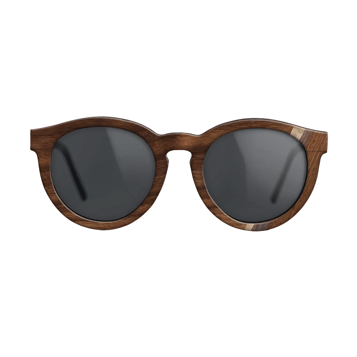 Walnut Claro Dark,Olive Burl,Wenge,Rosewood Reconstituted: Fractal - The Rebel - Round - 1691 - SIRIS wood optic