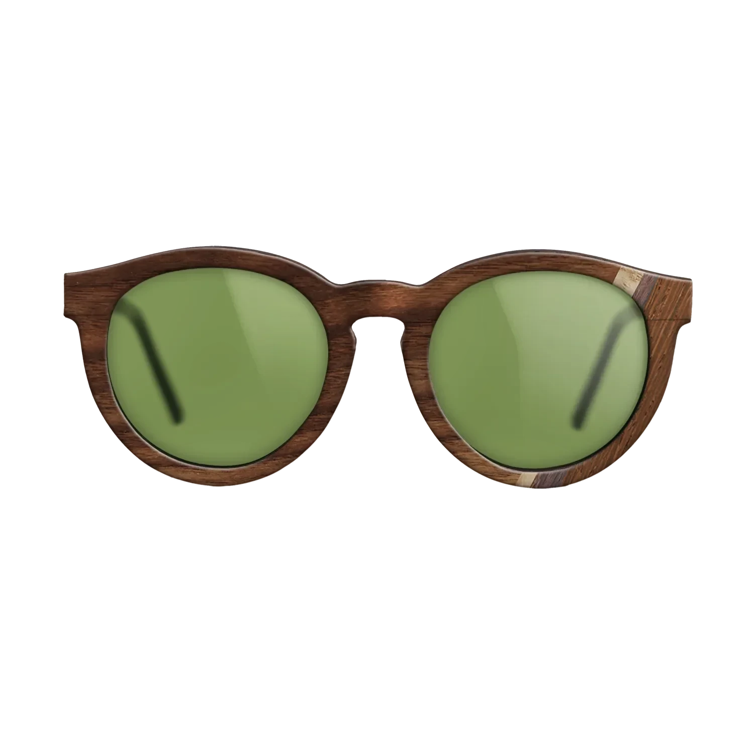 Walnut Claro Dark,Olive Burl,Wenge,Rosewood Reconstituted: Fractal - The Rebel - Round - 1691 - SIRIS wood optic