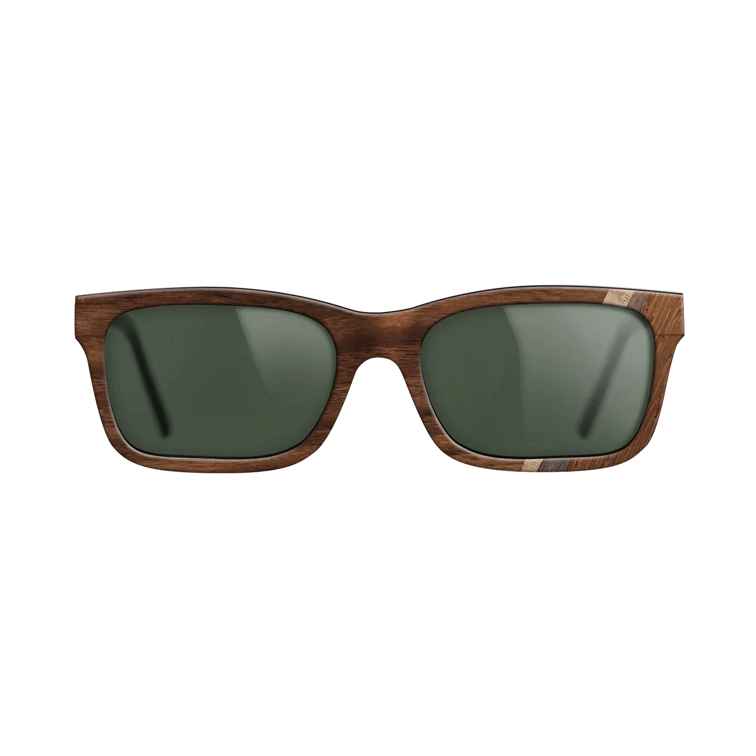 Walnut Claro Dark,Olive Burl,Wenge,Rosewood Reconstituted: Fractal - The Sage - Rectangle - 1691 - SIRIS wood optic