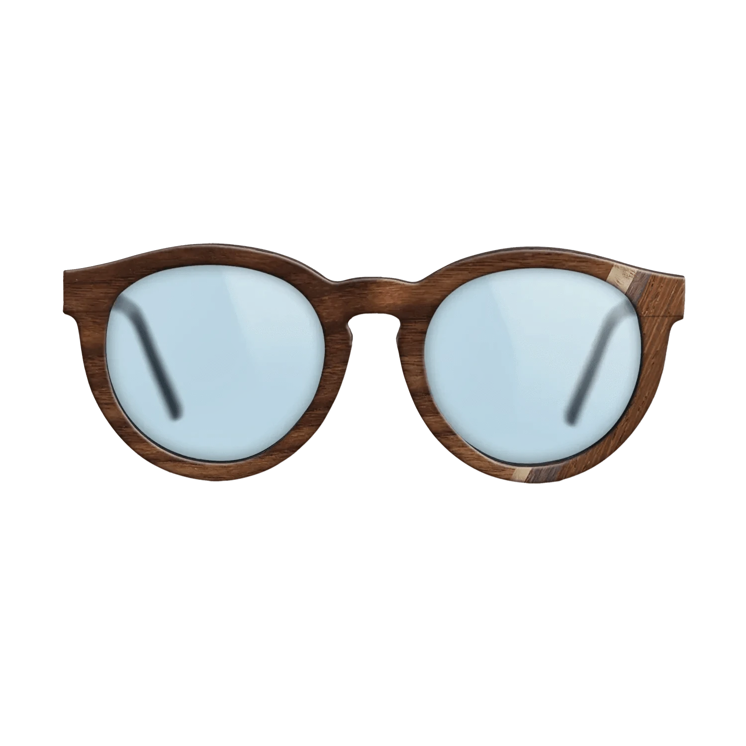 Walnut Claro Dark,Olive Burl,Wenge,Rosewood Reconstituted: Fractal - The Rebel - Round - 1691 - SIRIS wood optic