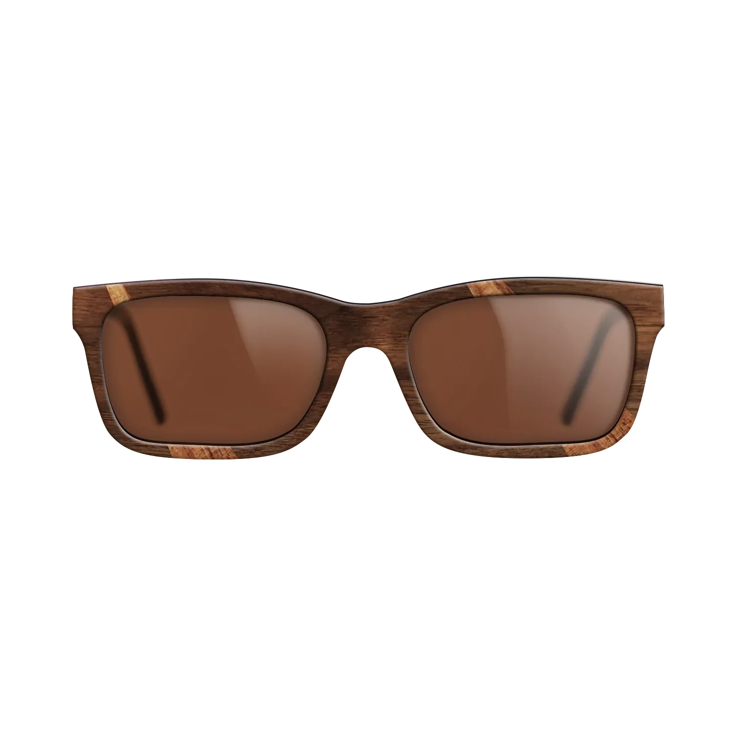 Walnut Claro Dark,Koa,Olive Burl: Fractal - The Sage - Rectangle - 1738 - SIRIS wood optic