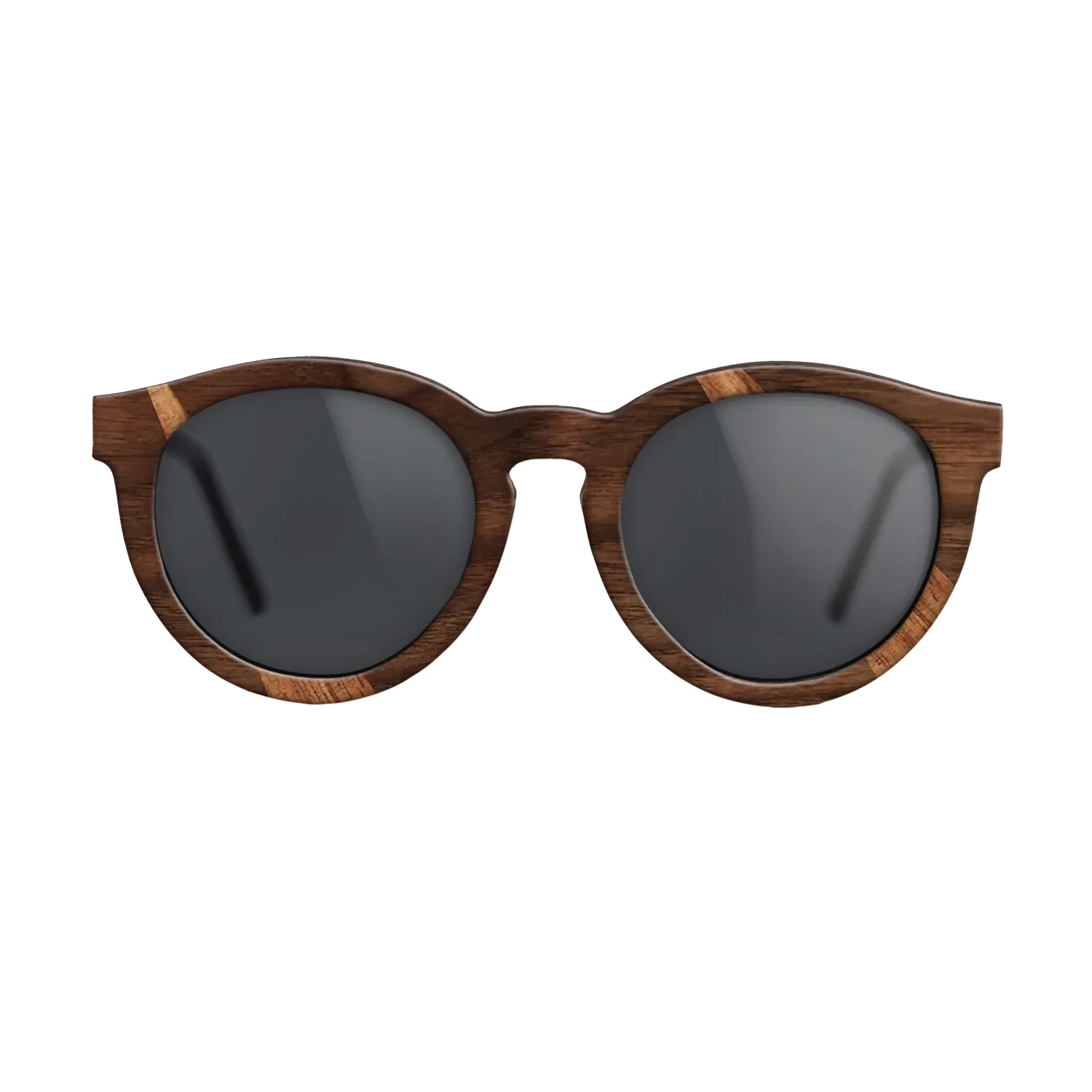 Walnut Claro Dark,Koa,Olive Burl: Fractal - The Rebel - Round - 1738 - SIRIS wood optic