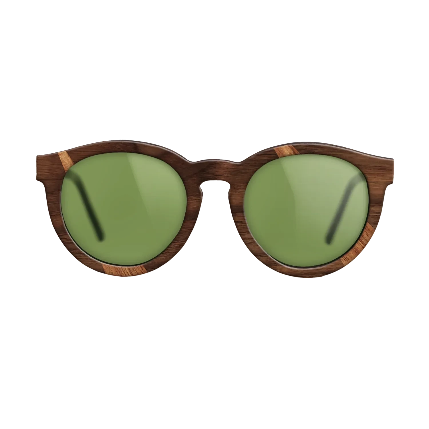 Walnut Claro Dark,Koa,Olive Burl: Fractal - The Rebel - Round - 1738 - SIRIS wood optic