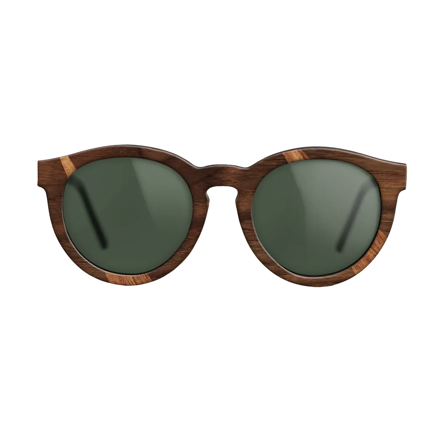 Walnut Claro Dark,Koa,Olive Burl: Fractal - The Rebel - Round - 1738 - SIRIS wood optic