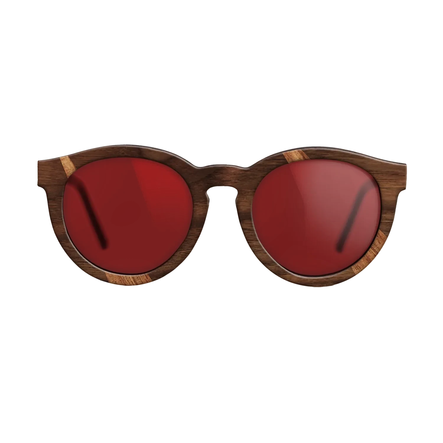 Walnut Claro Dark,Koa,Olive Burl: Fractal - The Rebel - Round - 1738 - SIRIS wood optic