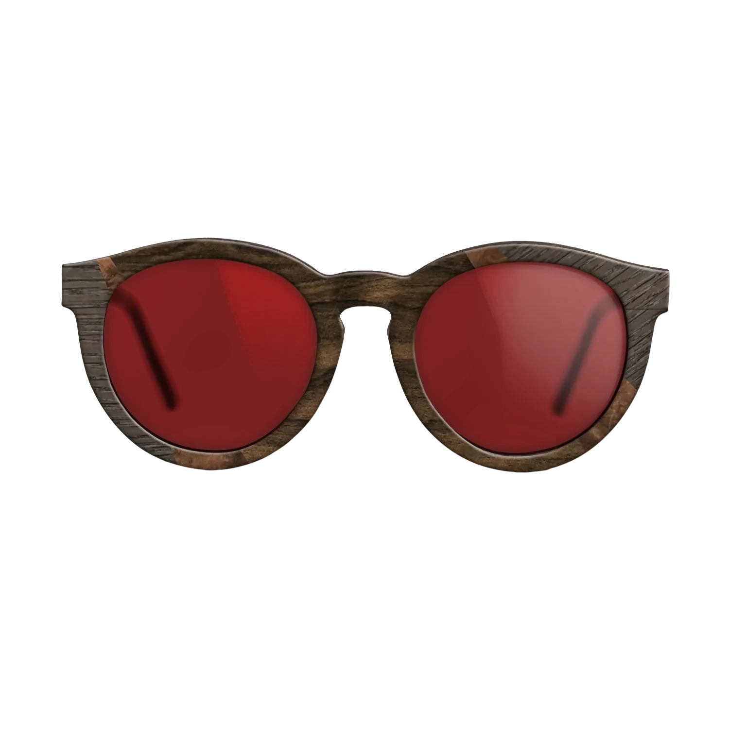 Ziricote Dark Quartered,Fumed Oak,Walnut: Straight Grain,Walnut Burl: Fractal - The Rebel - Round - 1006 - SIRIS wood optic