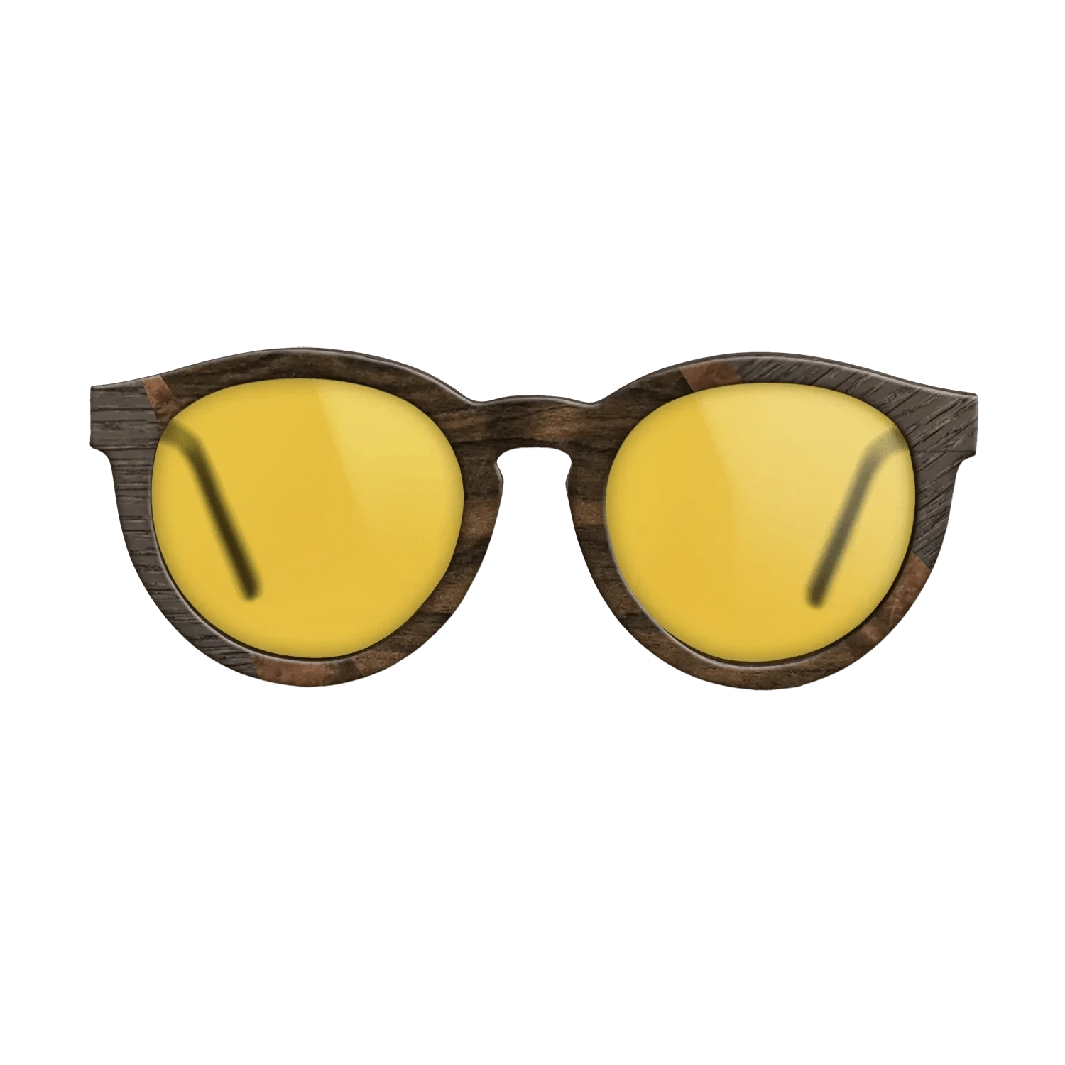 Ziricote Dark Quartered,Fumed Oak,Walnut: Straight Grain,Walnut Burl: Fractal - The Rebel - Round - 1006 - SIRIS wood optic
