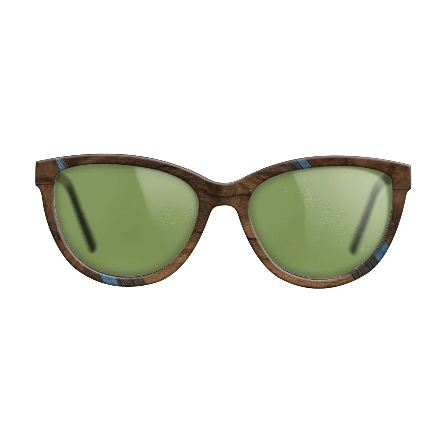 Walnut Burl,Santos Rosewood Dark,Poplar Dyed: Blue Denim,Fumed Oak,Walnut: Straight Grain: Fractal - The Maiden - Cat - 1462 - SIRIS wood optic