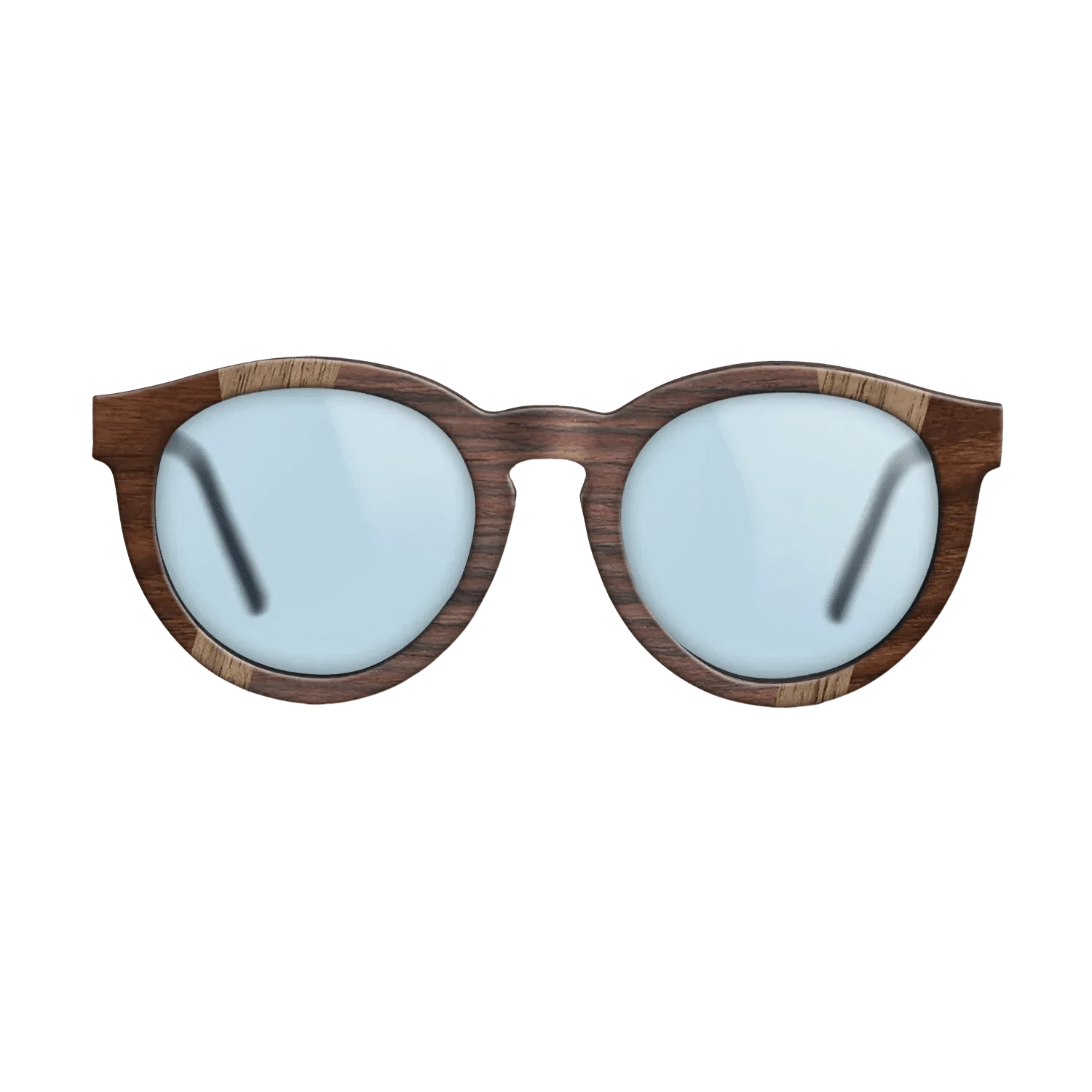 Walnut Claro Dark,Walnut: Straight Grain,Rosewood Reconstituted,Walnut Burl: Fractal - The Rebel - Round - 1037 - SIRIS wood optic