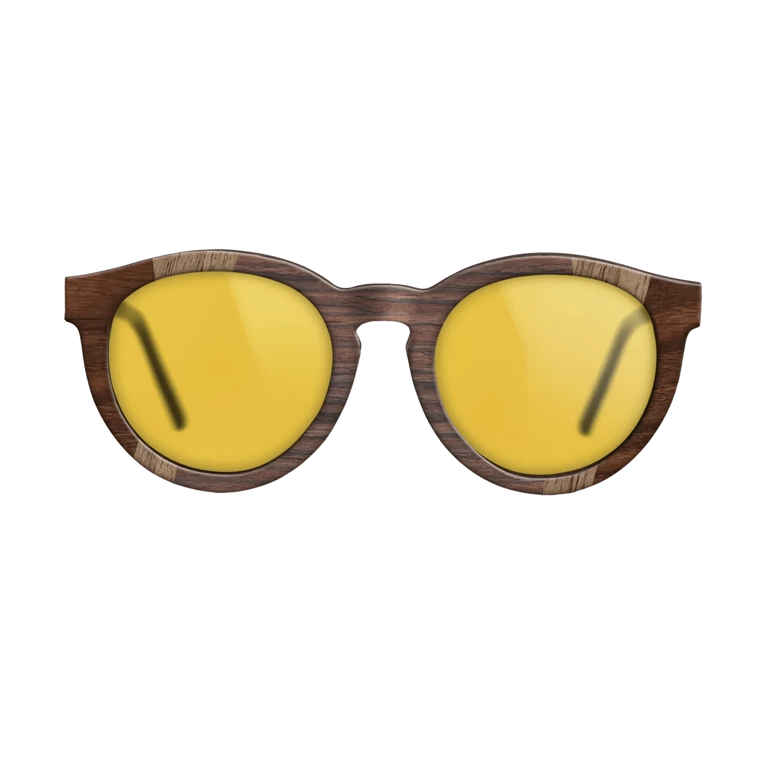 Walnut Claro Dark,Walnut: Straight Grain,Rosewood Reconstituted,Walnut Burl: Fractal - The Rebel - Round - 1037 - SIRIS wood optic