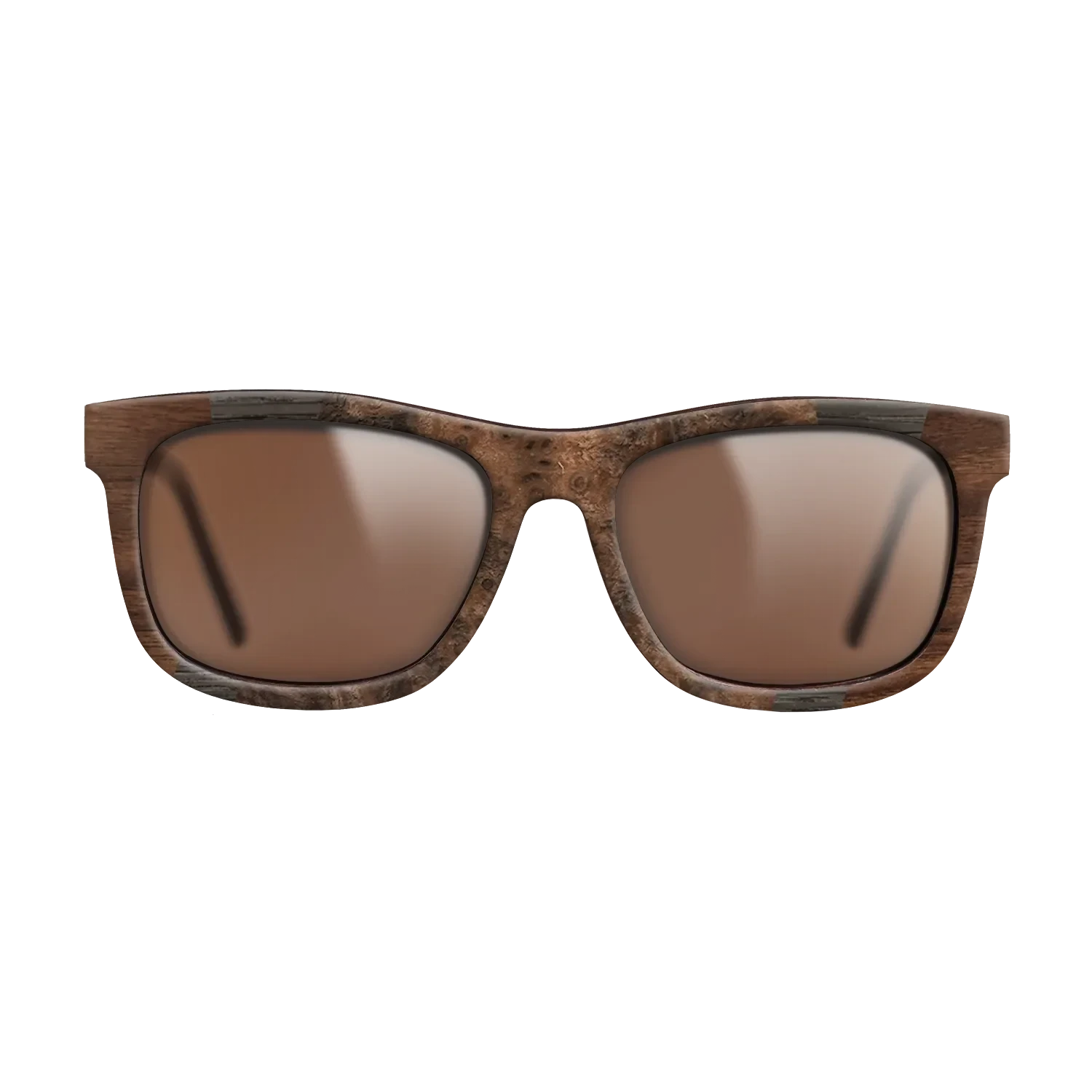 Walnut Burl,Fumed Oak,Walnut Claro Dark: Fractal - The Hero - Square - 728 - SIRIS wood optic