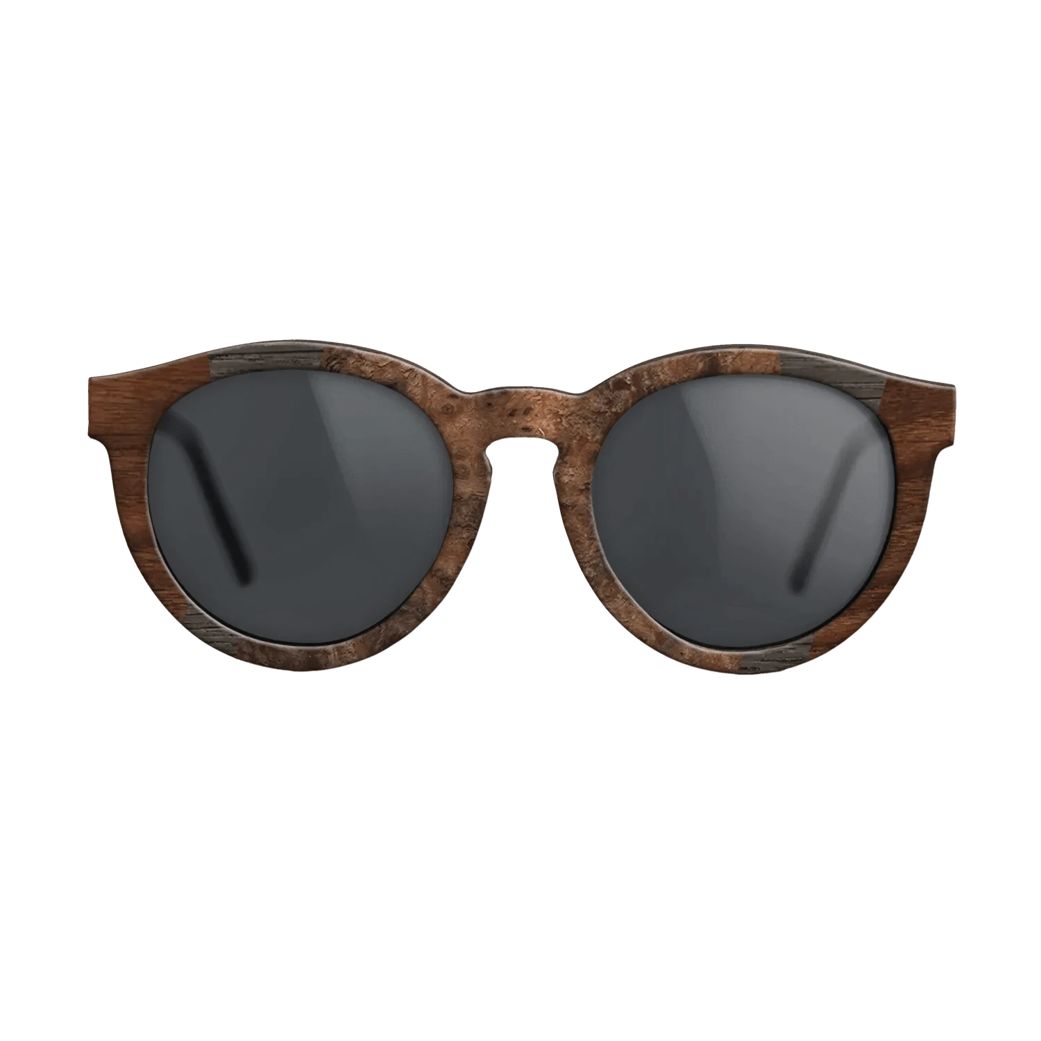 Walnut Burl,Fumed Oak,Walnut Claro Dark: Fractal - The Rebel - Round - 728 - SIRIS wood optic
