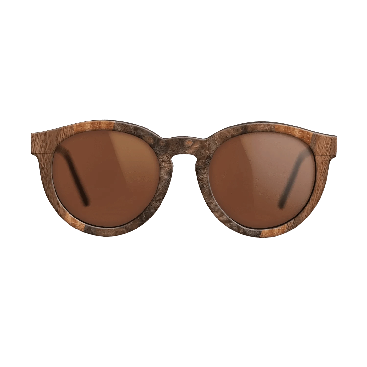 Walnut Claro Dark,Walnut Burl,Olive Burl,Koa: Fractal - The Rebel - Round - 1800 - SIRIS wood optic