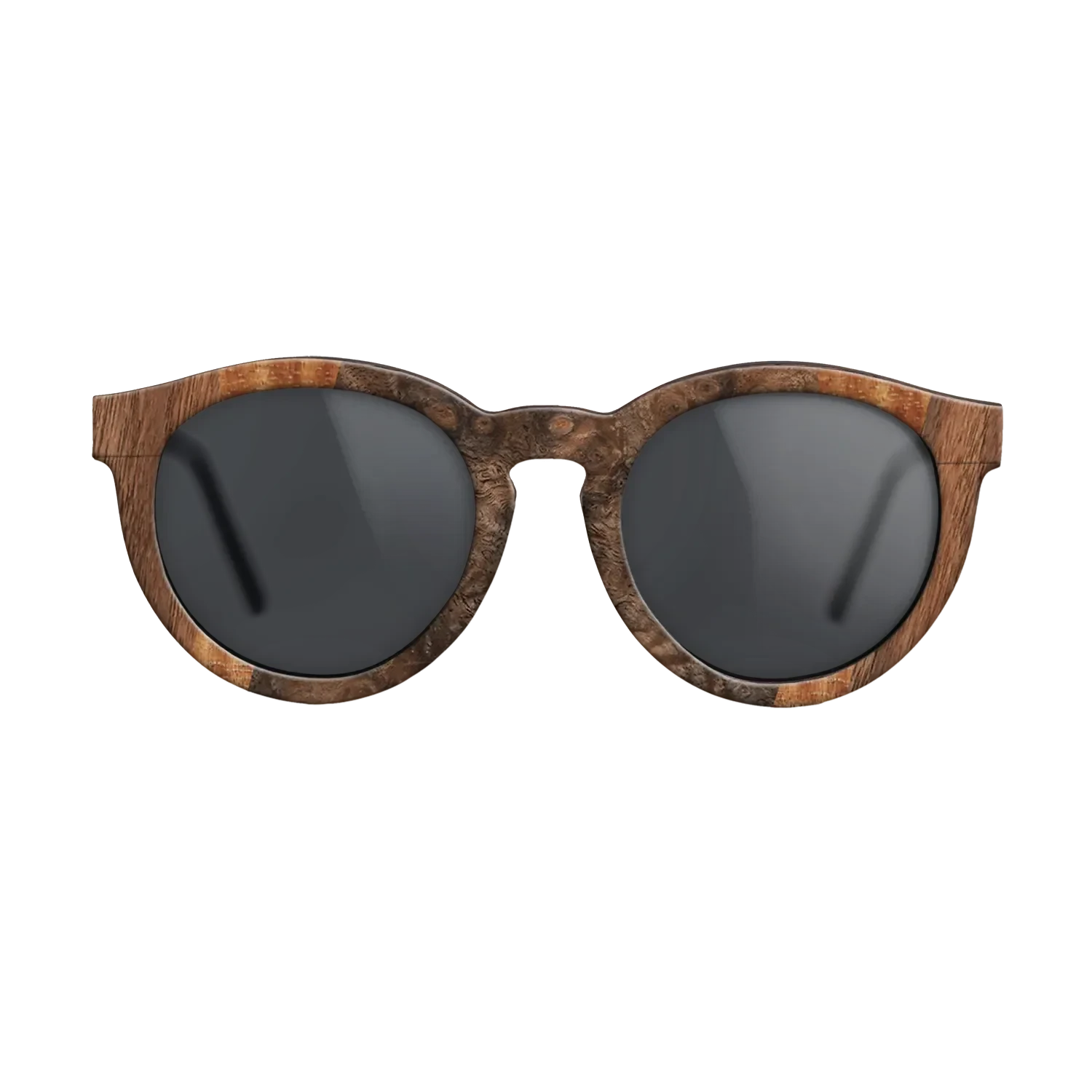 Walnut Claro Dark,Walnut Burl,Olive Burl,Koa: Fractal - The Rebel - Round - 1800 - SIRIS wood optic