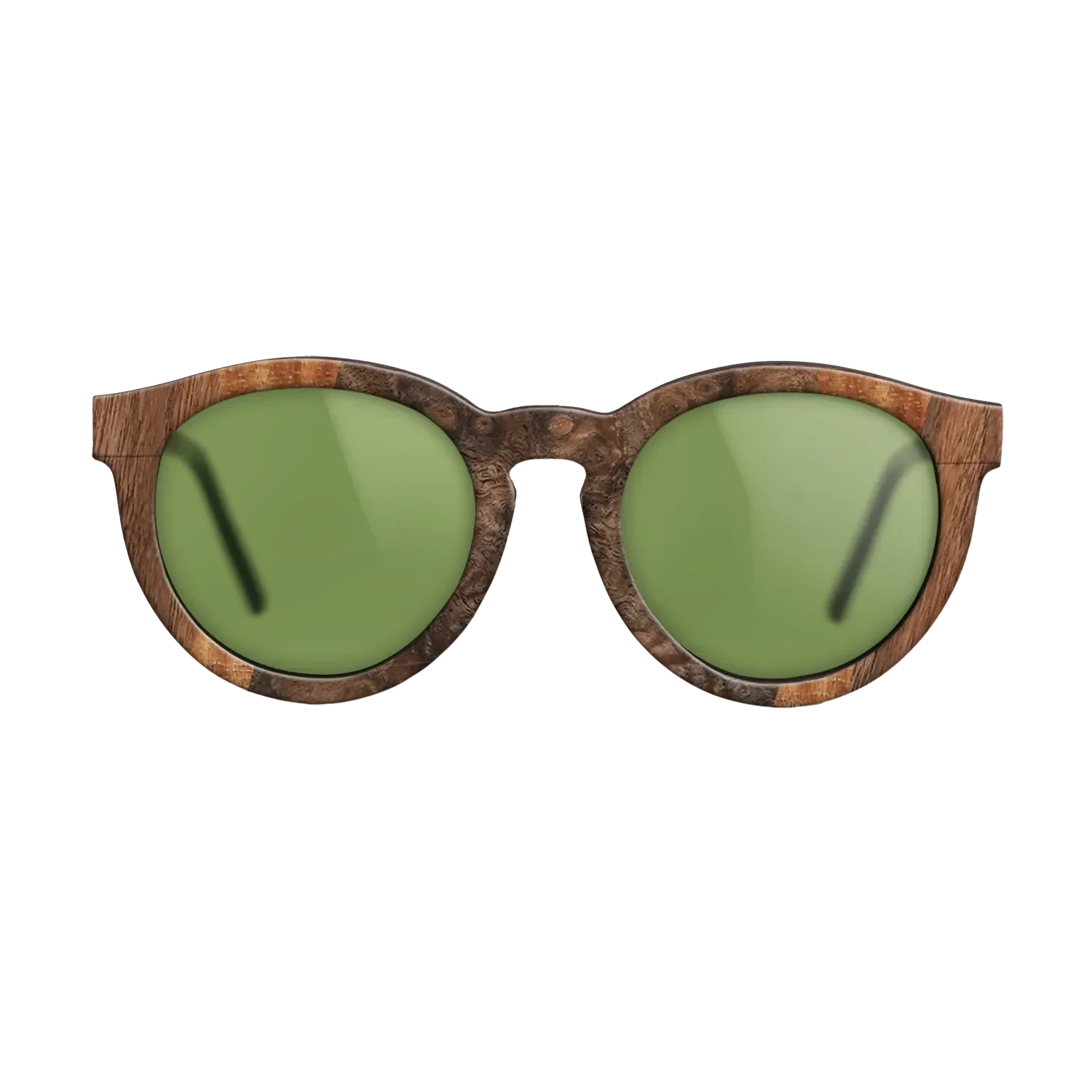Walnut Claro Dark,Walnut Burl,Olive Burl,Koa: Fractal - The Rebel - Round - 1800 - SIRIS wood optic