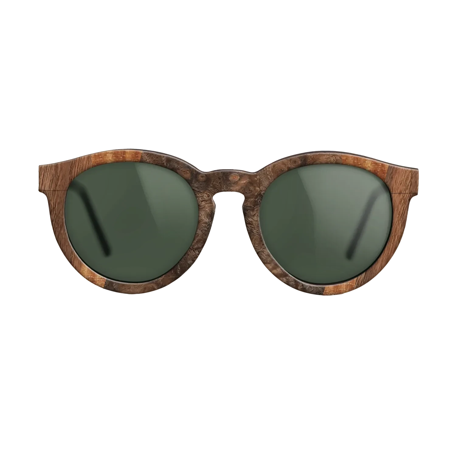 Walnut Claro Dark,Walnut Burl,Olive Burl,Koa: Fractal - The Rebel - Round - 1800 - SIRIS wood optic