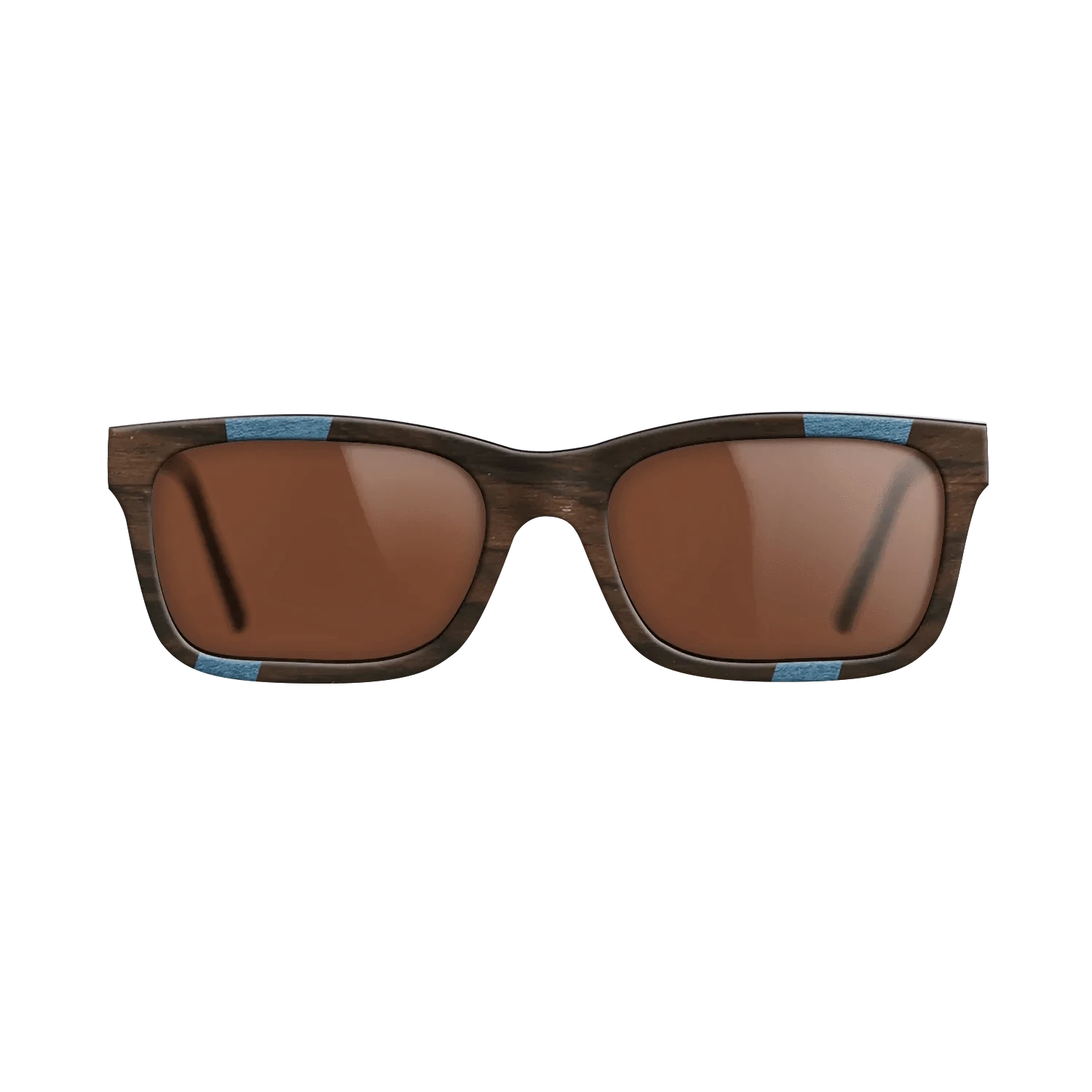 Ziricote Dark Quartered,Poplar Dyed: Blue Denim,Poplar Dyed: Grey,Walnut Claro Dark: Fractal - The Sage - Rectangle - 1303 - SIRIS wood optic