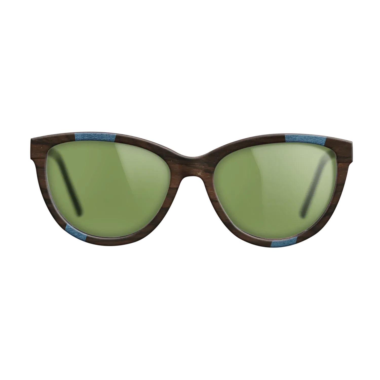 Ziricote Dark Quartered,Poplar Dyed: Blue Denim,Poplar Dyed: Grey,Walnut Claro Dark: Fractal - The Maiden - Cat - 1303 - SIRIS wood optic