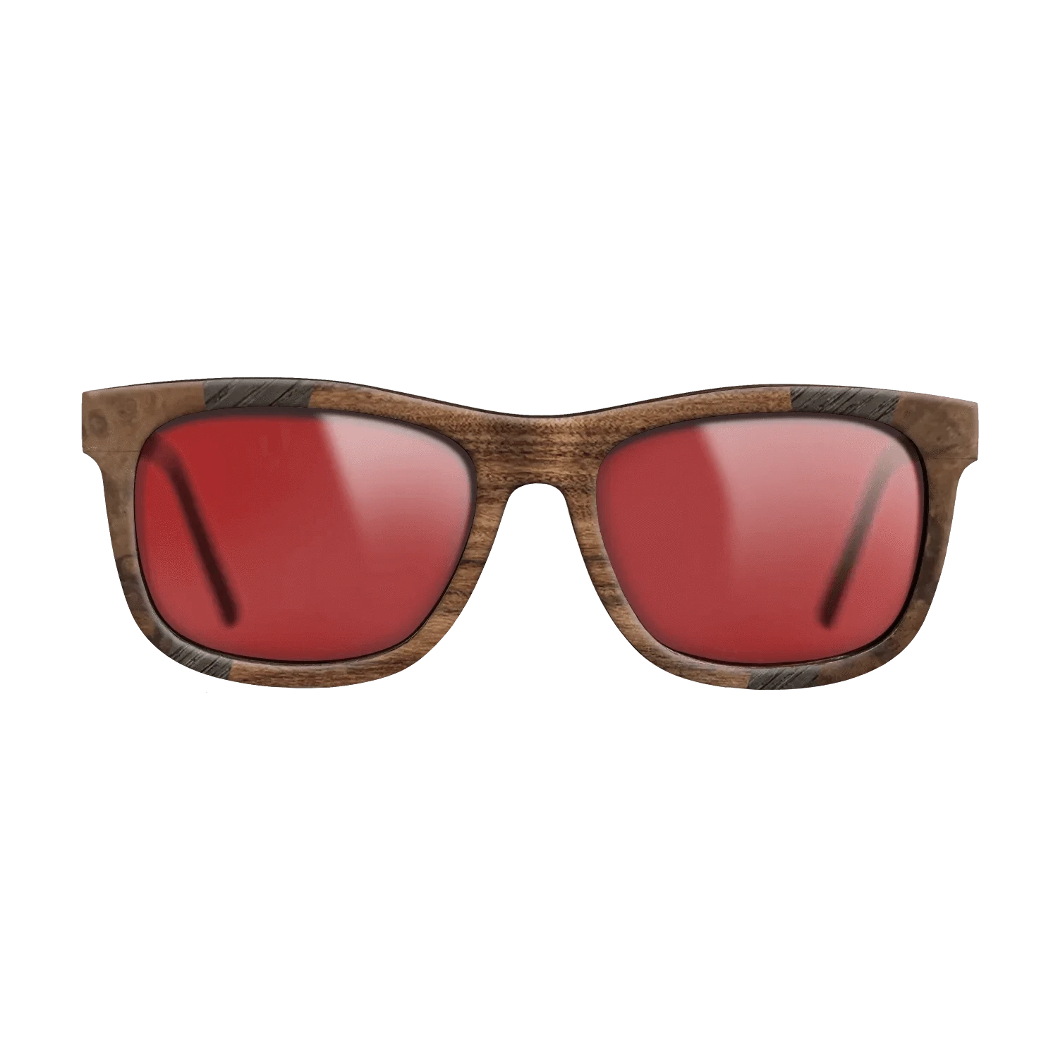 Santos Rosewood Dark,Walnut Burl,Fumed Oak,Walnut Claro Light: Fractal - The Hero - Square - 1106 - SIRIS wood optic