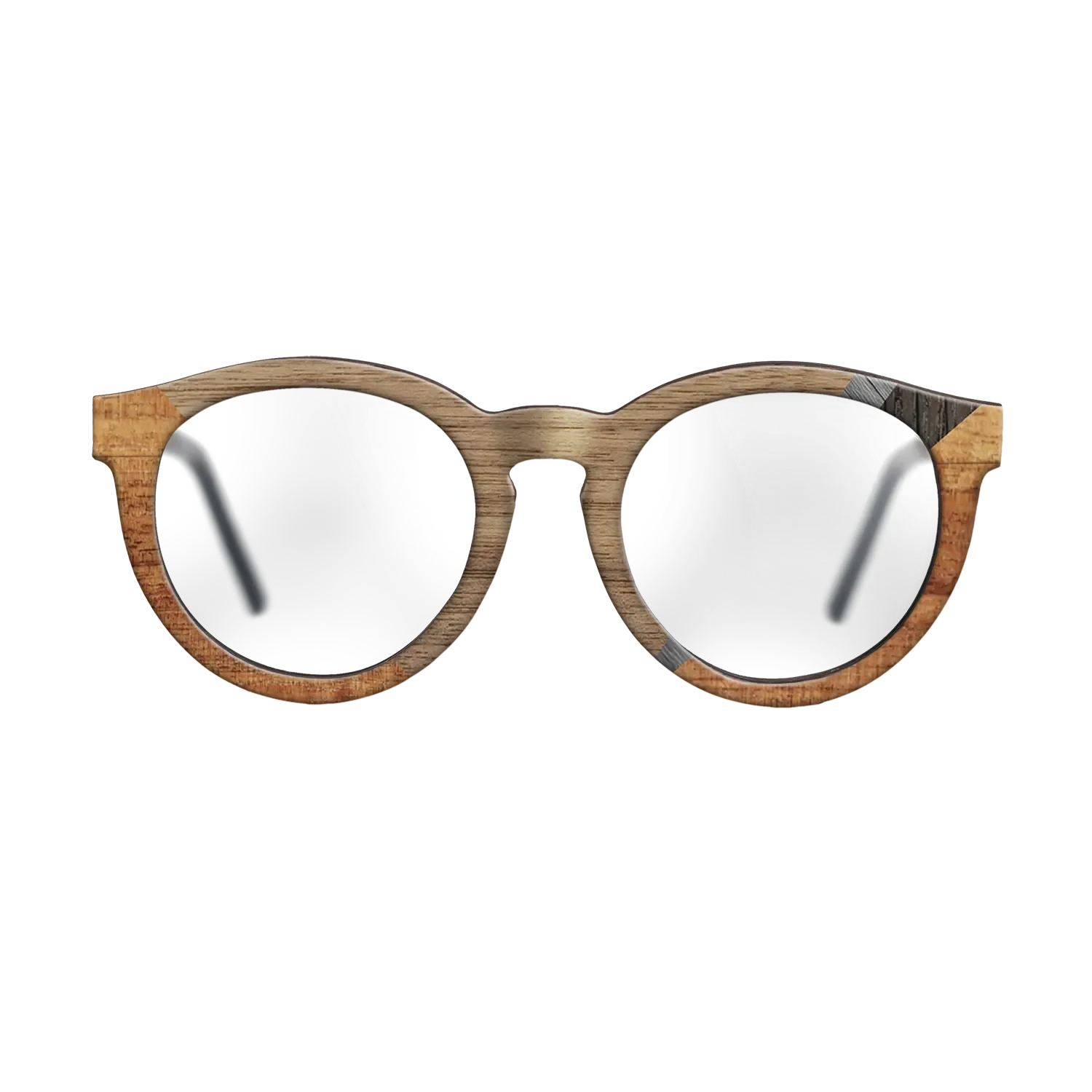 Walnut: Straight Grain,Koa,Fumed Oak,Poplar Dyed: Grey: Geometric - The Rebel - Round - 1264 - SIRIS wood optic