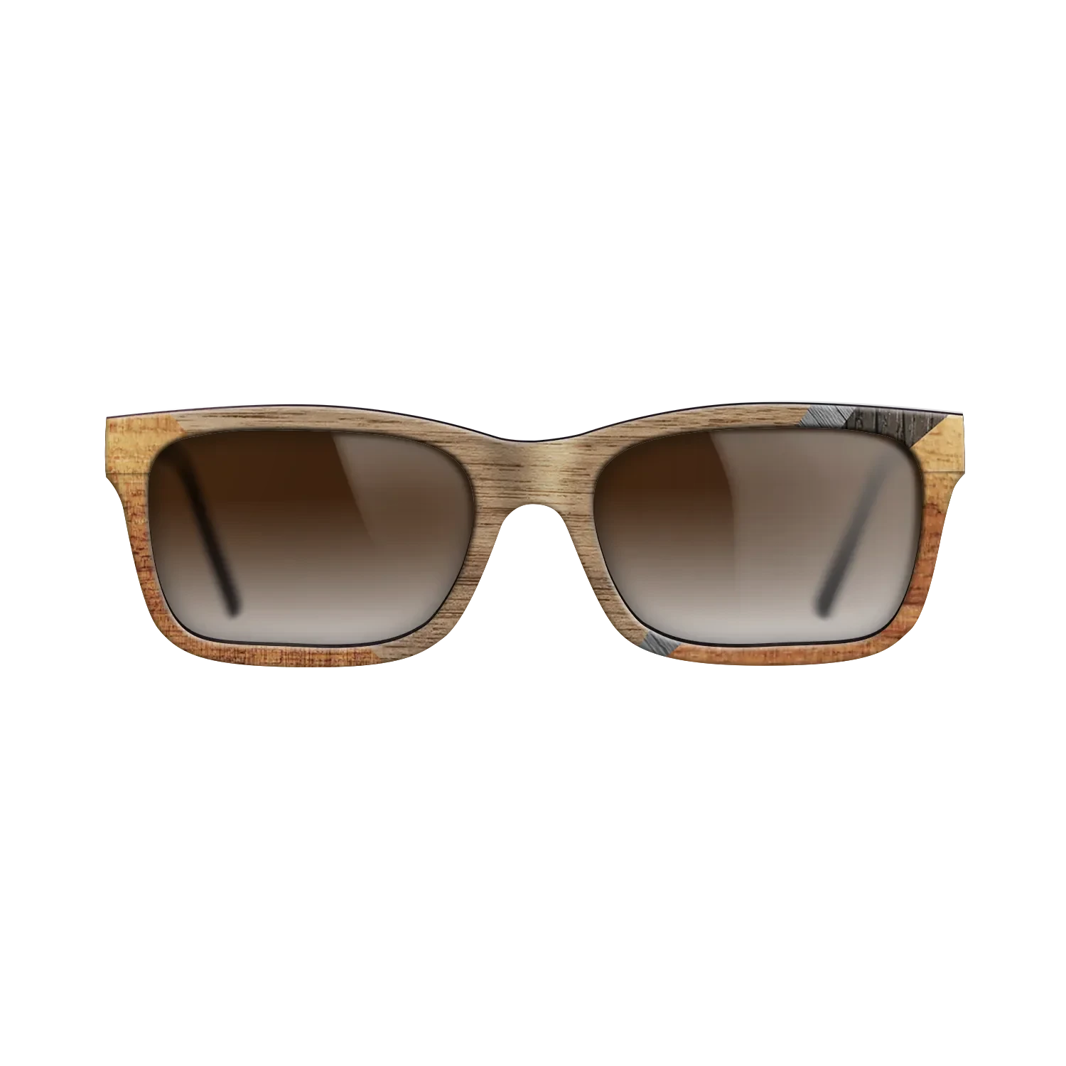 Walnut: Straight Grain,Koa,Fumed Oak,Poplar Dyed: Grey: Geometric - The Sage - Rectangle - 1264 - SIRIS wood optic