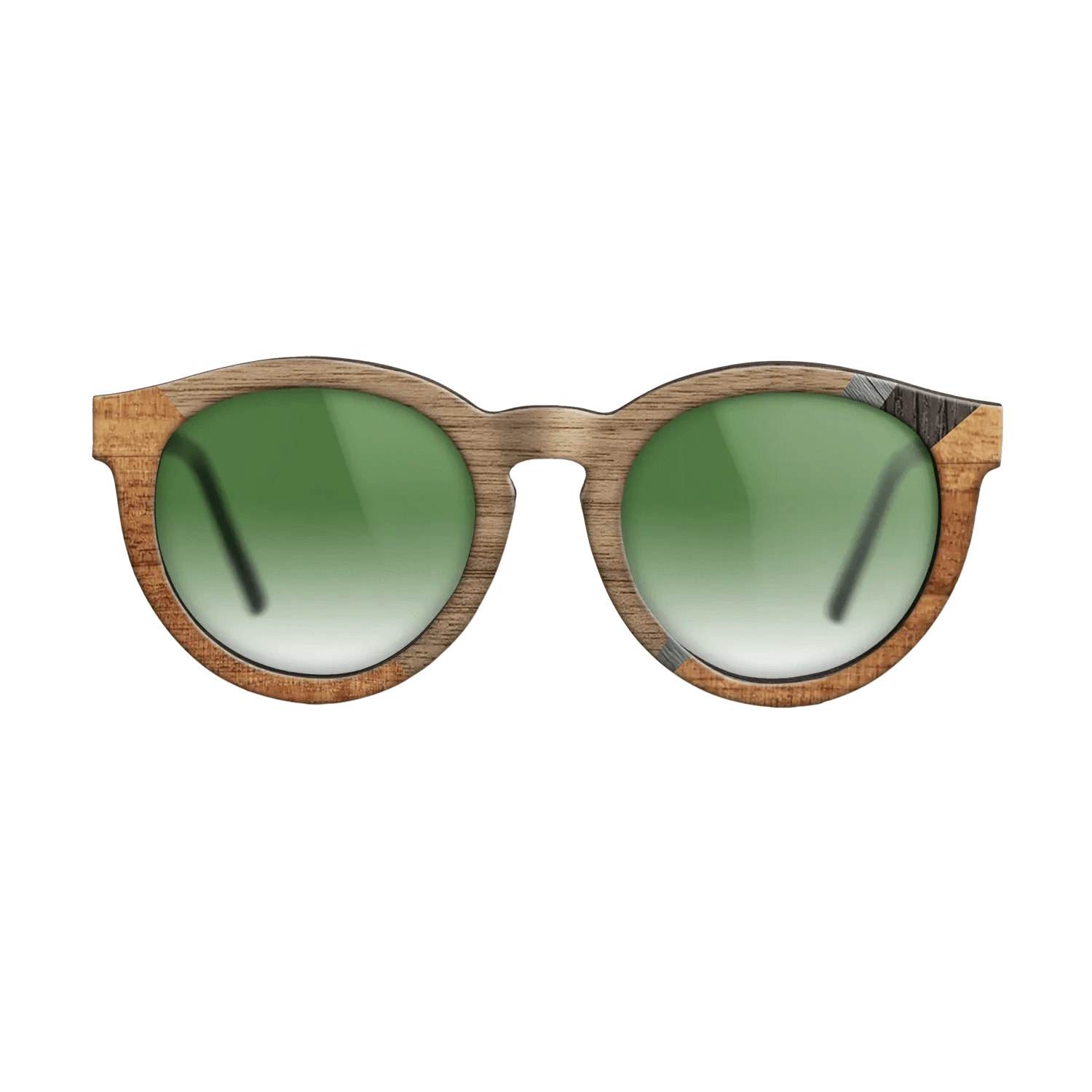 Walnut: Straight Grain,Koa,Fumed Oak,Poplar Dyed: Grey: Geometric - The Rebel - Round - 1264 - SIRIS wood optic