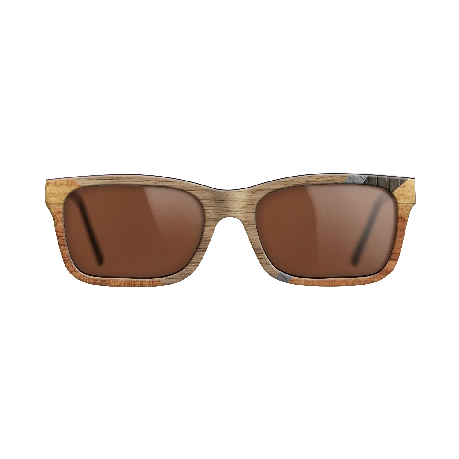 Walnut: Straight Grain,Koa,Fumed Oak,Poplar Dyed: Grey: Geometric - The Sage - Rectangle - 1264 - SIRIS wood optic