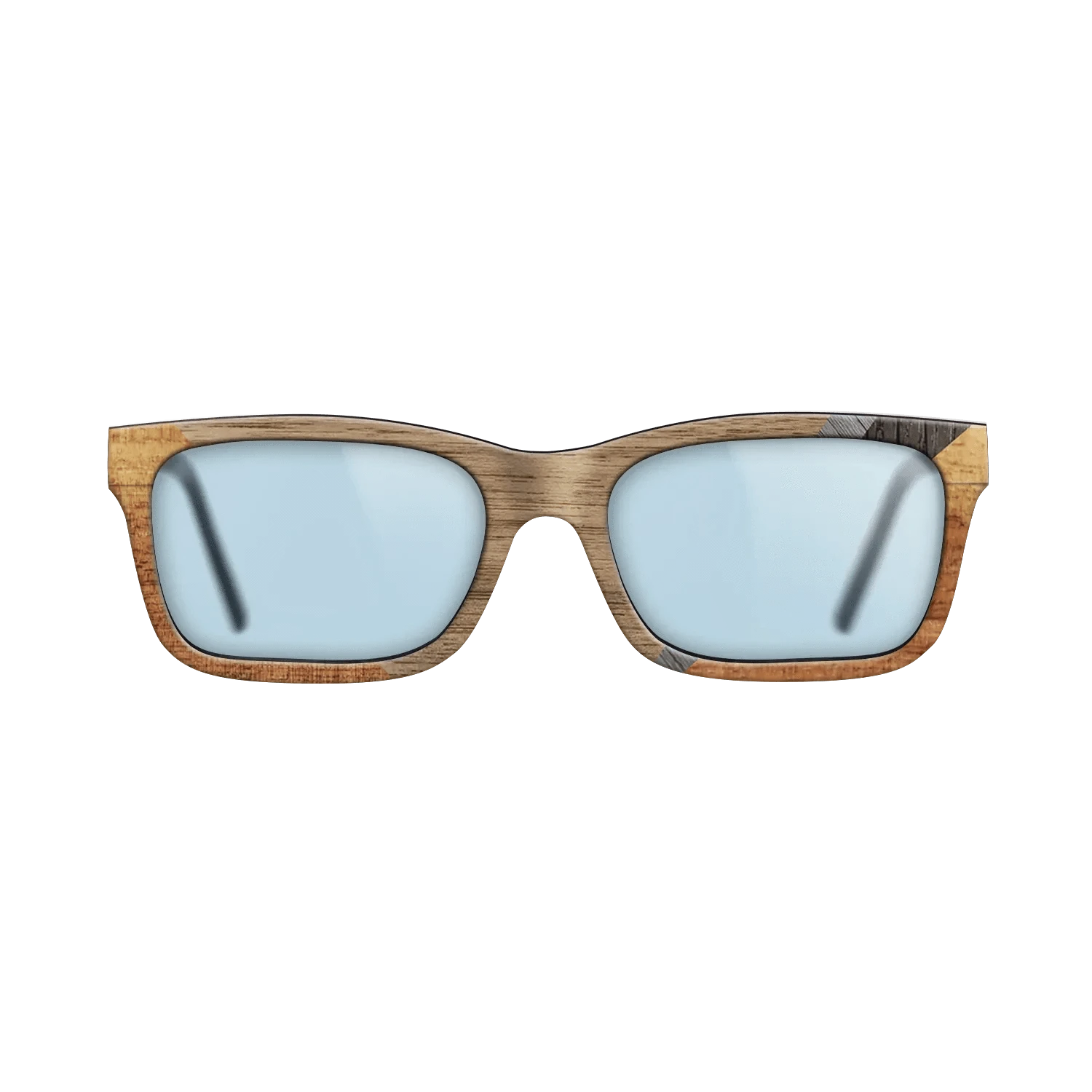 Walnut: Straight Grain,Koa,Fumed Oak,Poplar Dyed: Grey: Geometric - The Sage - Rectangle - 1264 - SIRIS wood optic