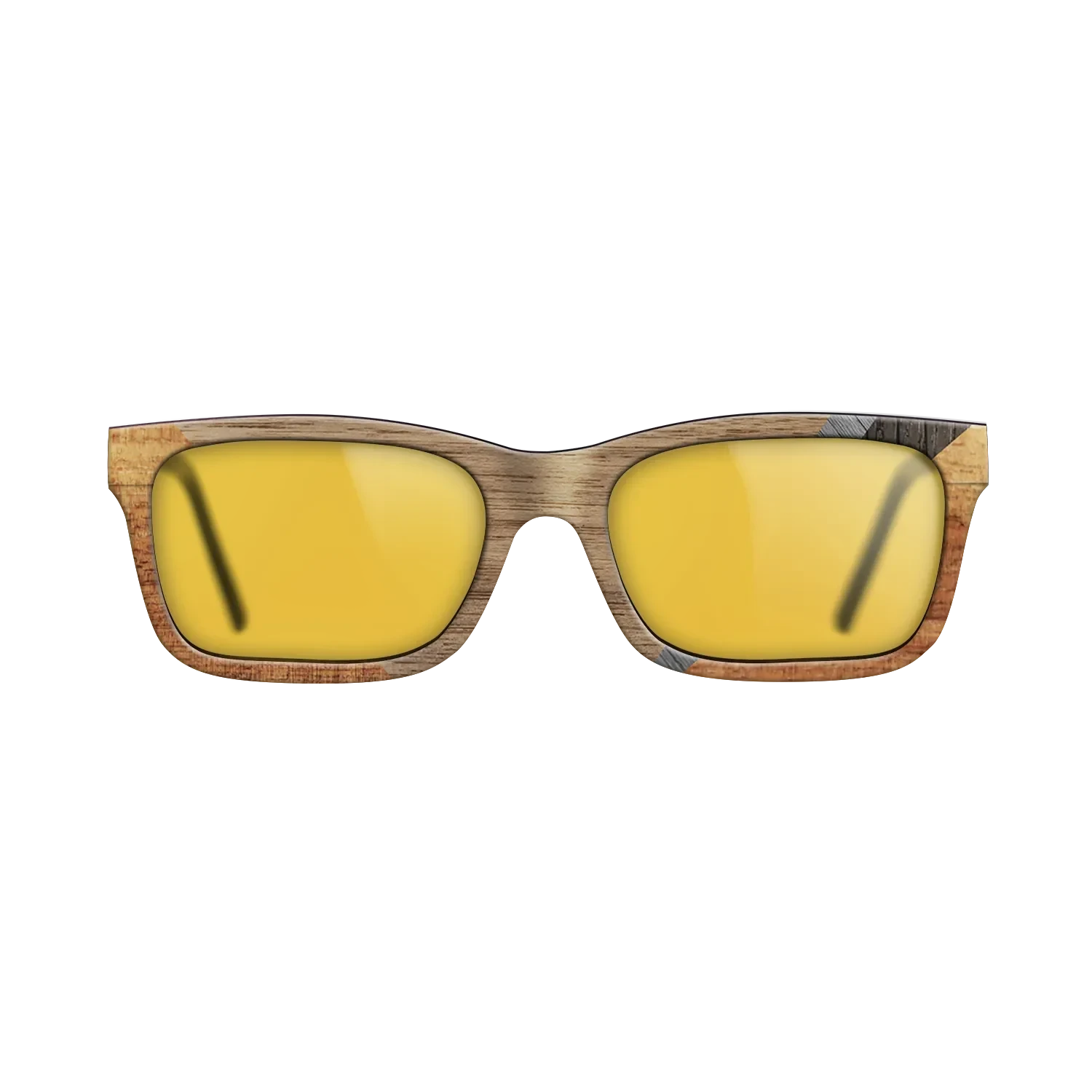 Walnut: Straight Grain,Koa,Fumed Oak,Poplar Dyed: Grey: Geometric - The Sage - Rectangle - 1264 - SIRIS wood optic