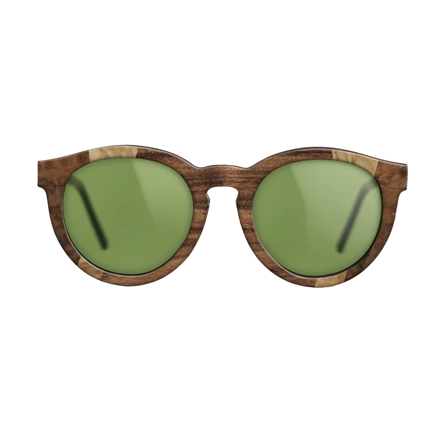 Olive Burl,Walnut Burl,Santos Rosewood Dark,Ziricote Dark Quartered: Fractal - The Rebel - Round - 1818 - SIRIS wood optic