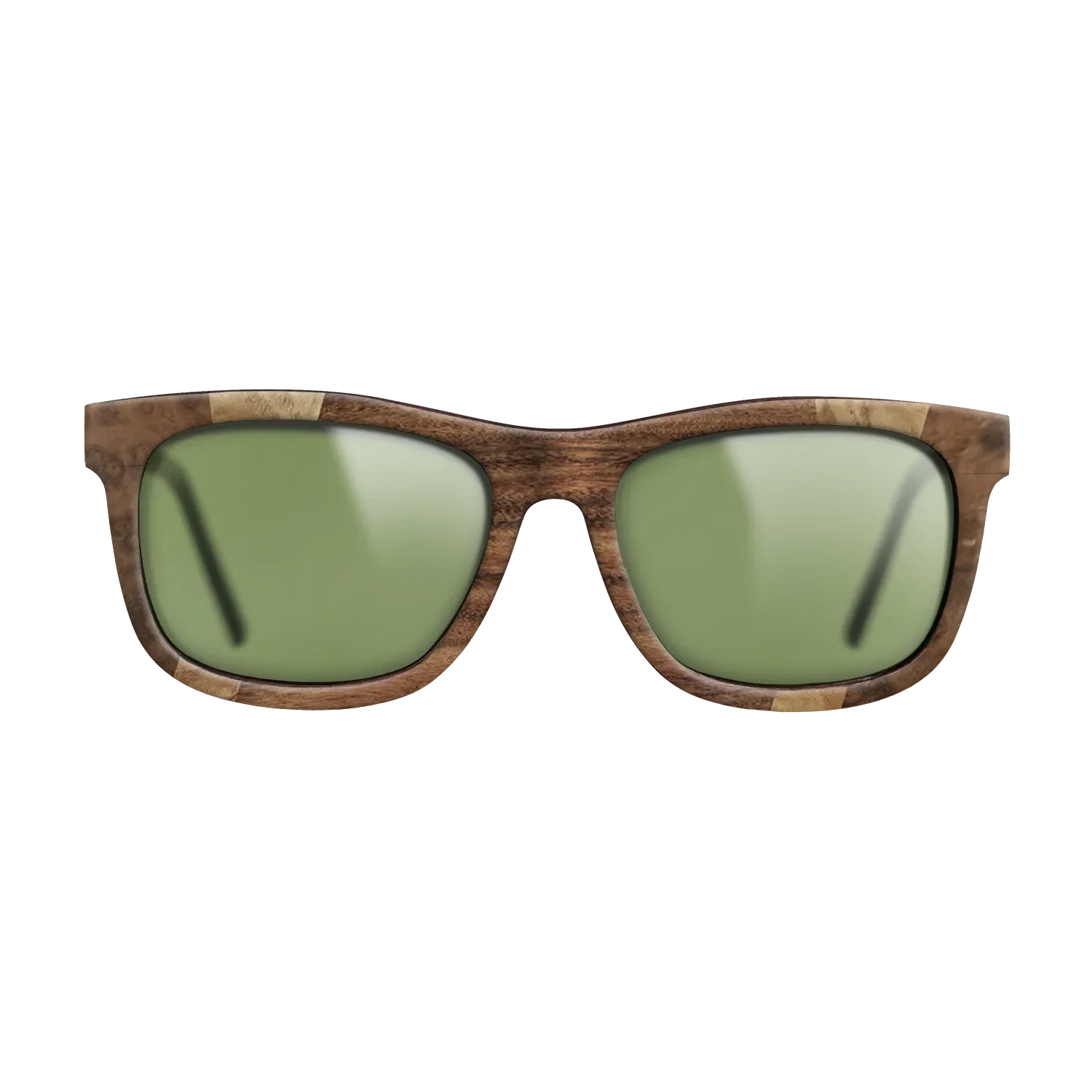 Olive Burl,Walnut Burl,Santos Rosewood Dark,Ziricote Dark Quartered: Fractal - The Hero - Square - 1818 - SIRIS wood optic