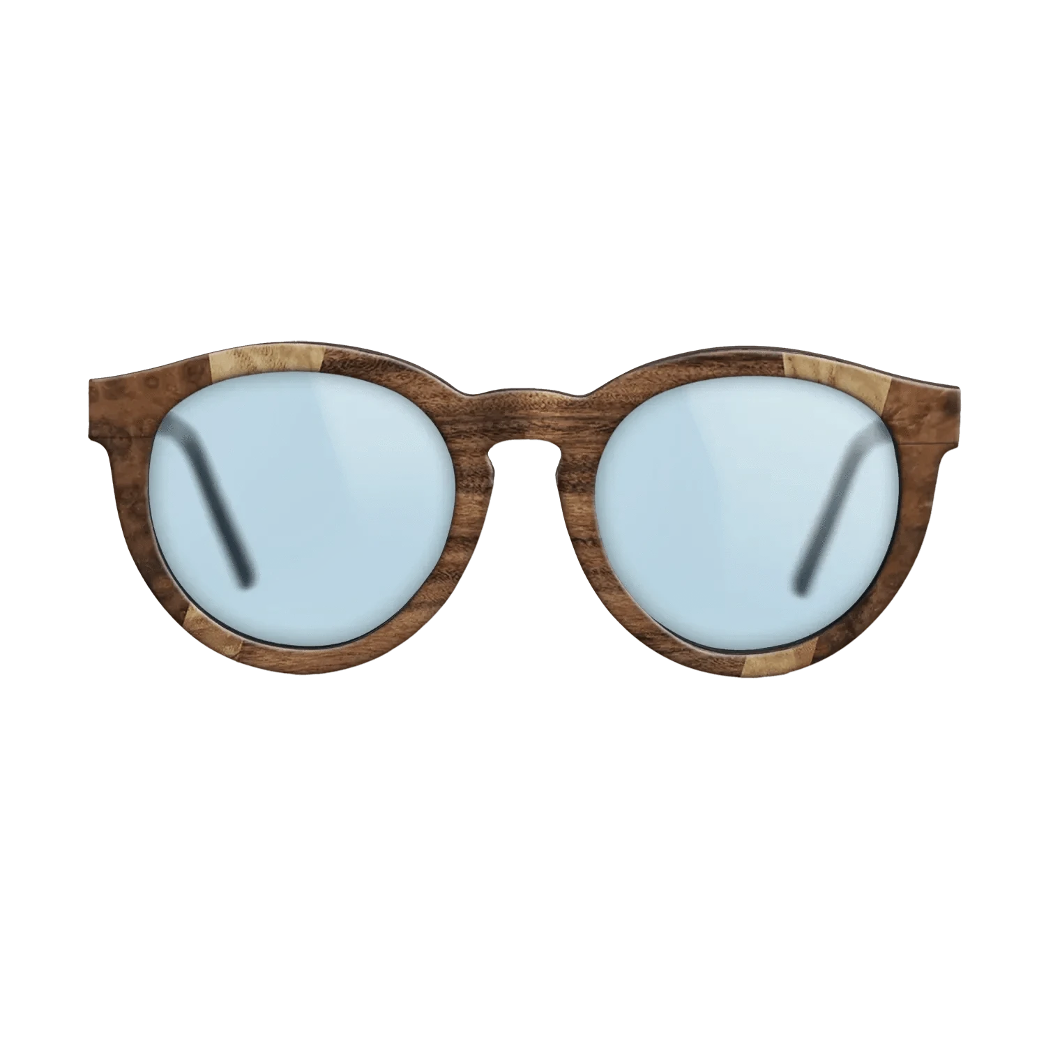 Olive Burl,Walnut Burl,Santos Rosewood Dark,Ziricote Dark Quartered: Fractal - The Rebel - Round - 1818 - SIRIS wood optic