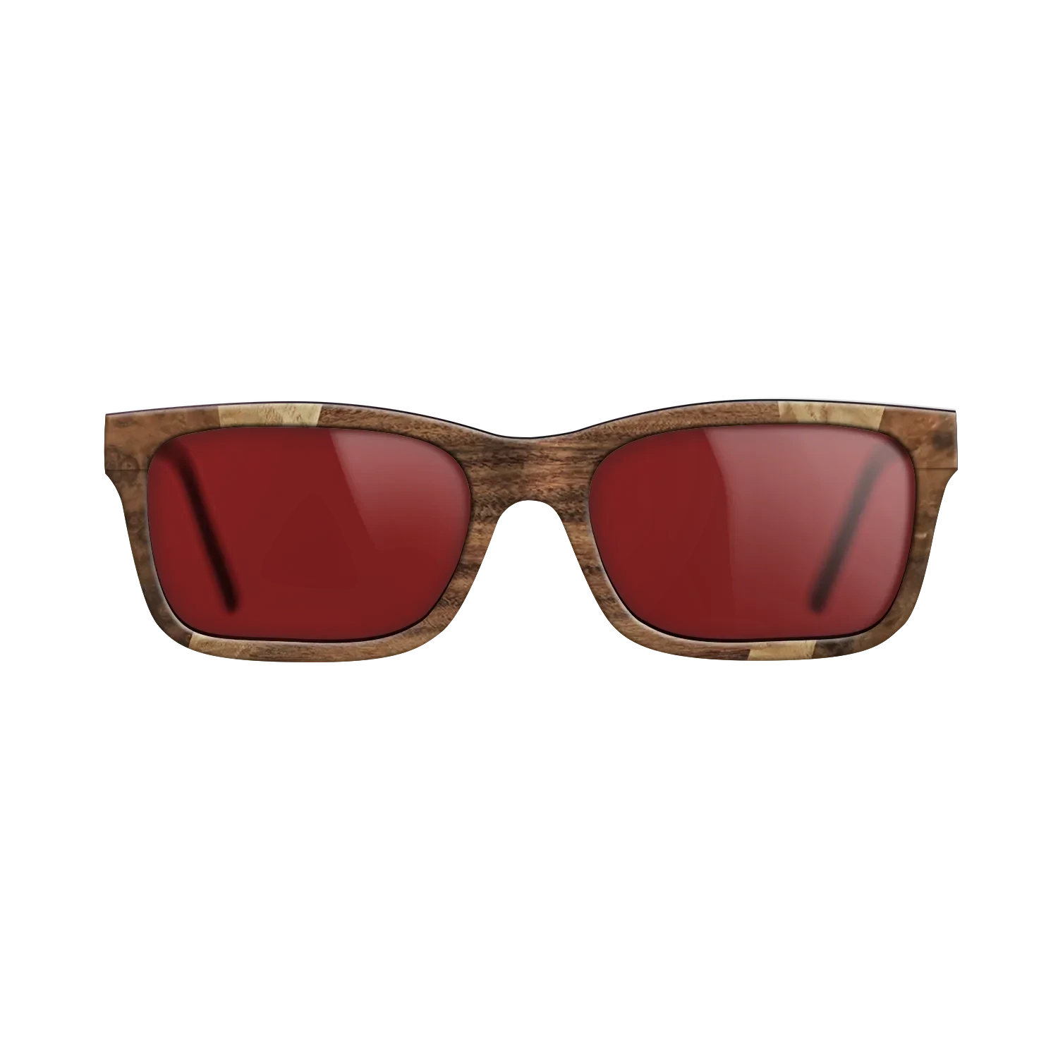 Olive Burl,Walnut Burl,Santos Rosewood Dark,Ziricote Dark Quartered: Fractal - The Sage - Rectangle - 1818 - SIRIS wood optic