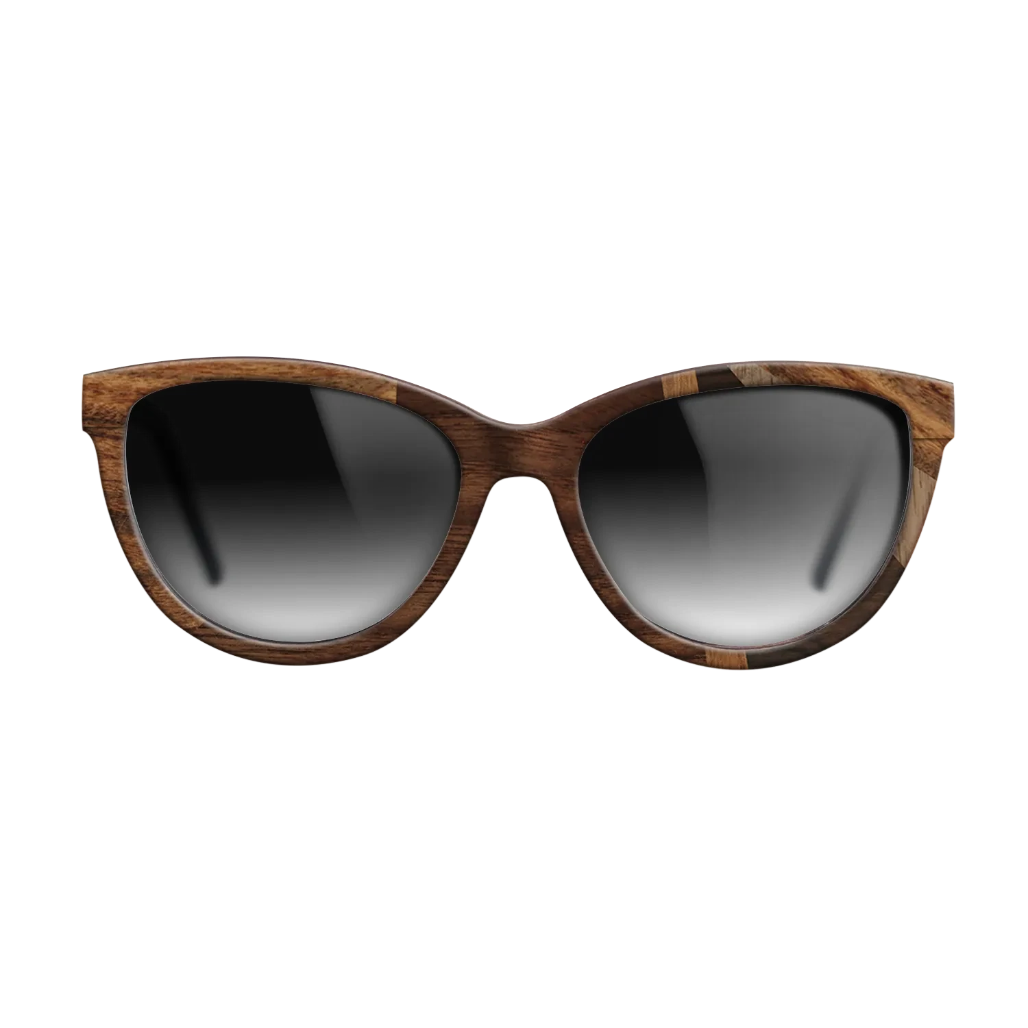 Ziricote Dark Quartered,Santos Rosewood Dark,Walnut: Straight Grain,Walnut Claro Light,Walnut Claro Dark: Fractal - The Maiden - Cat - 1284 - SIRIS wood optic