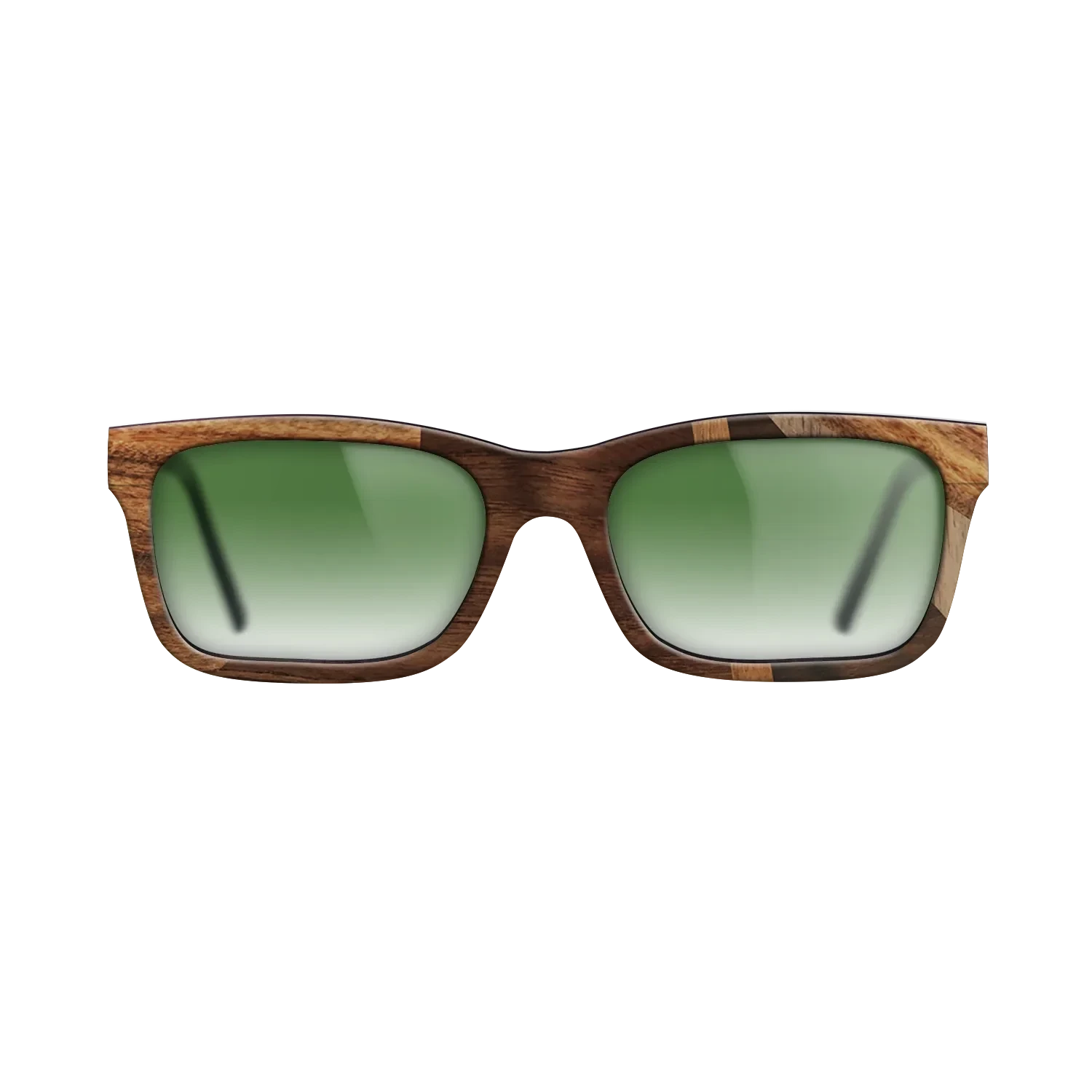 Ziricote Dark Quartered,Santos Rosewood Dark,Walnut: Straight Grain,Walnut Claro Light,Walnut Claro Dark: Fractal - The Sage - Rectangle - 1284 - SIRIS wood optic