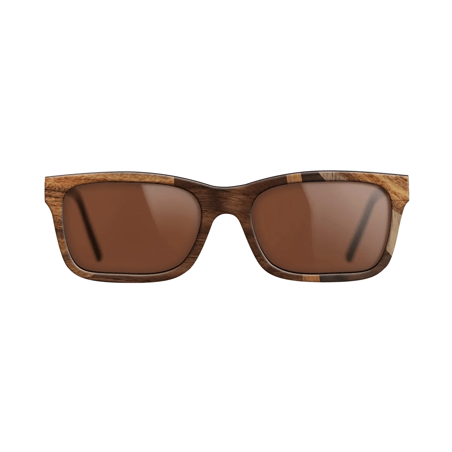 Ziricote Dark Quartered,Santos Rosewood Dark,Walnut: Straight Grain,Walnut Claro Light,Walnut Claro Dark: Fractal - The Sage - Rectangle - 1284 - SIRIS wood optic