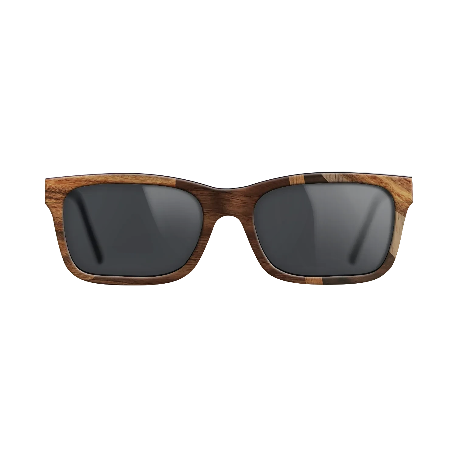 Ziricote Dark Quartered,Santos Rosewood Dark,Walnut: Straight Grain,Walnut Claro Light,Walnut Claro Dark: Fractal - The Sage - Rectangle - 1284 - SIRIS wood optic