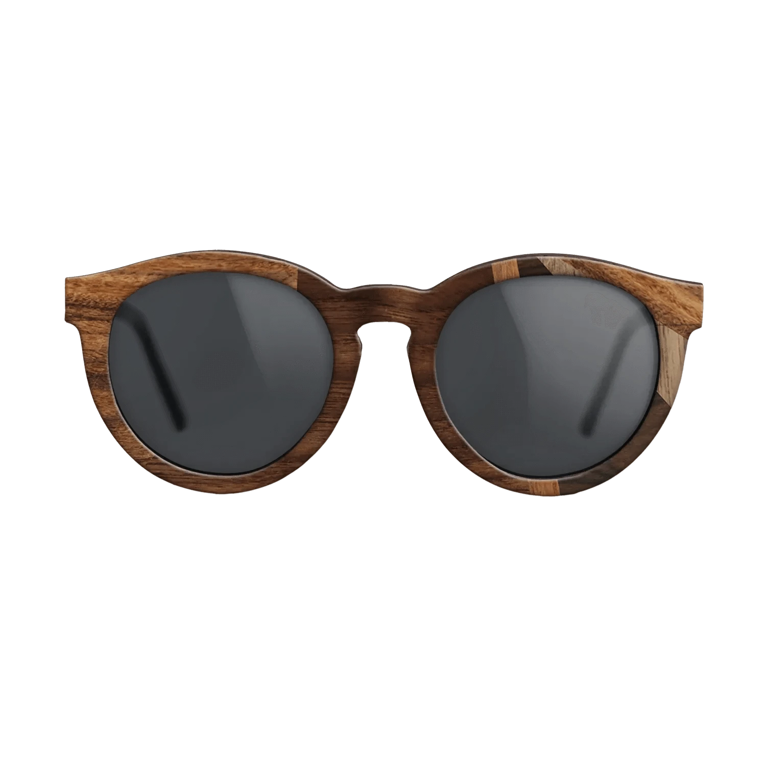 Ziricote Dark Quartered,Santos Rosewood Dark,Walnut: Straight Grain,Walnut Claro Light,Walnut Claro Dark: Fractal - The Rebel - Round - 1284 - SIRIS wood optic